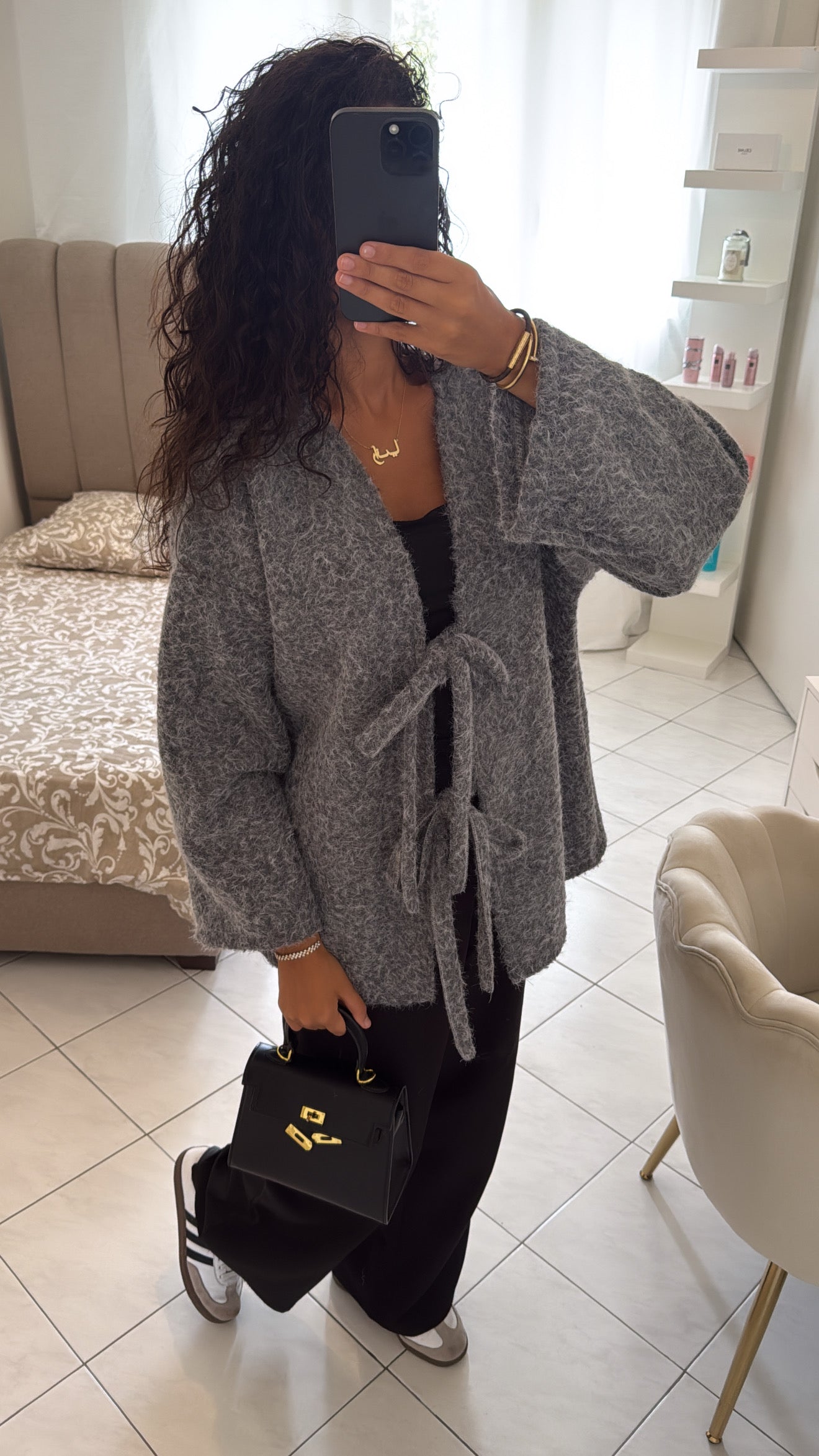Manteau eyna gris