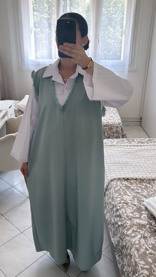 Robe chemise émeraude