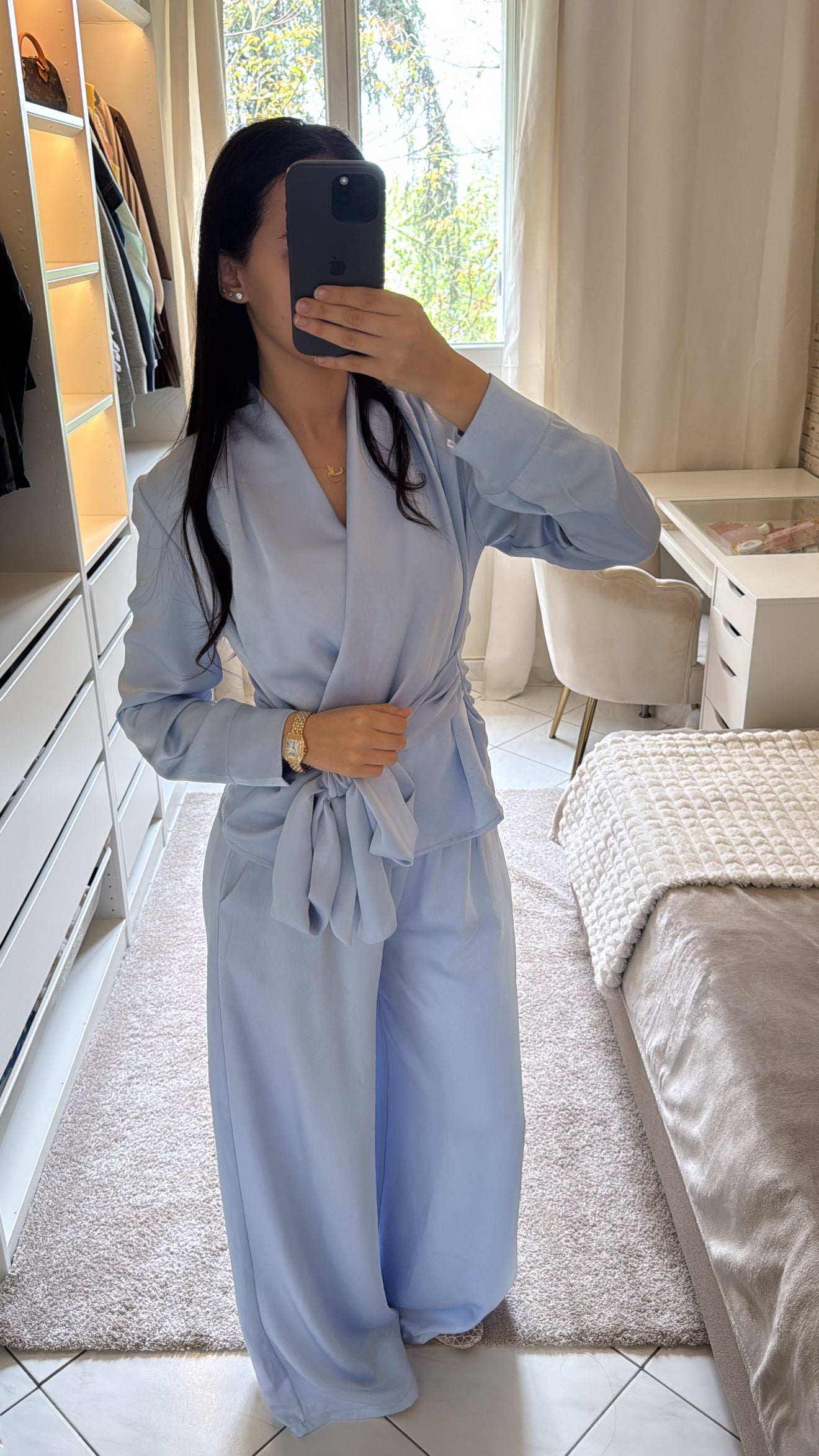 Ensemble nayal bleu ciel