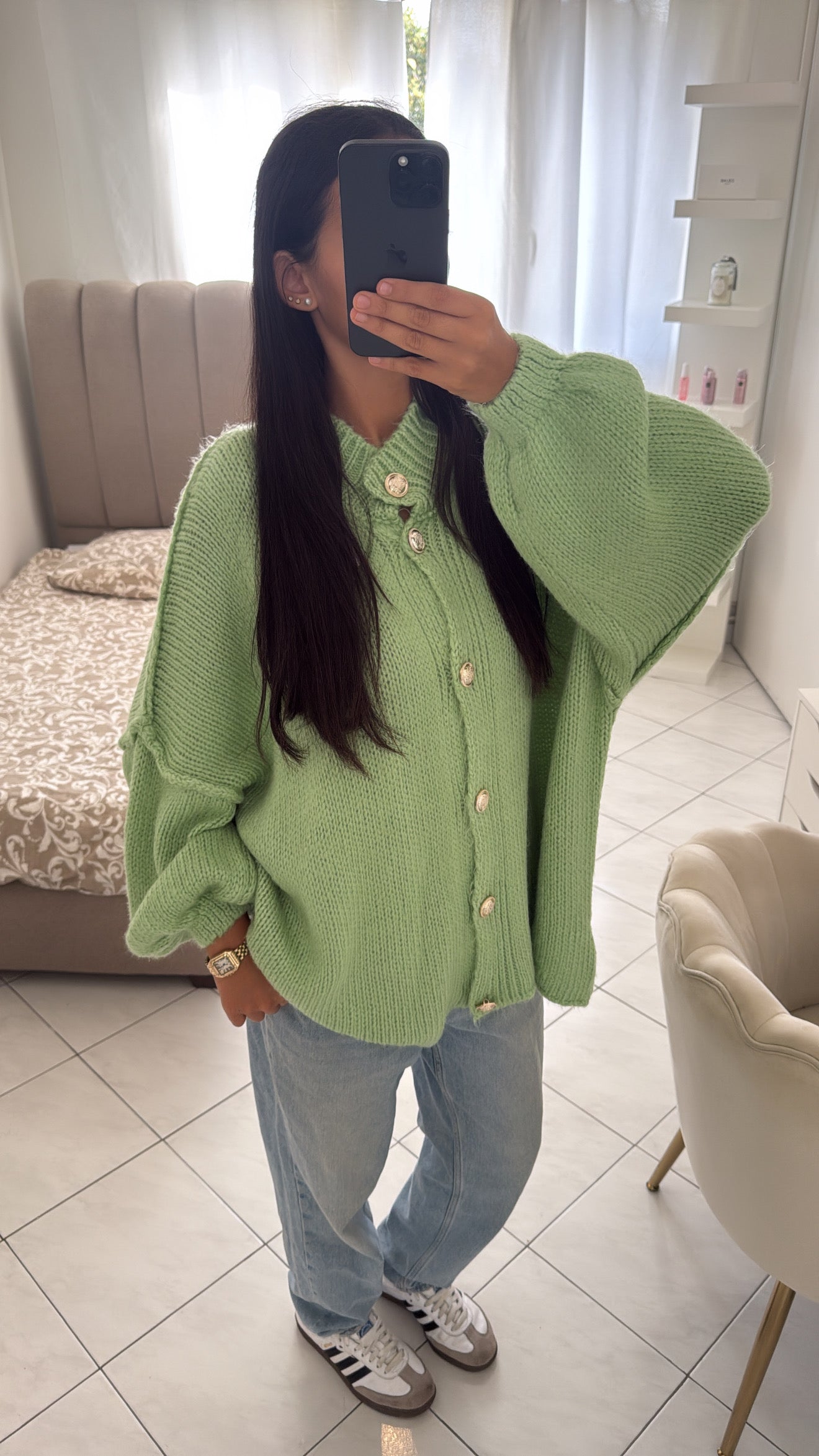 Haut nelya vert émeraude