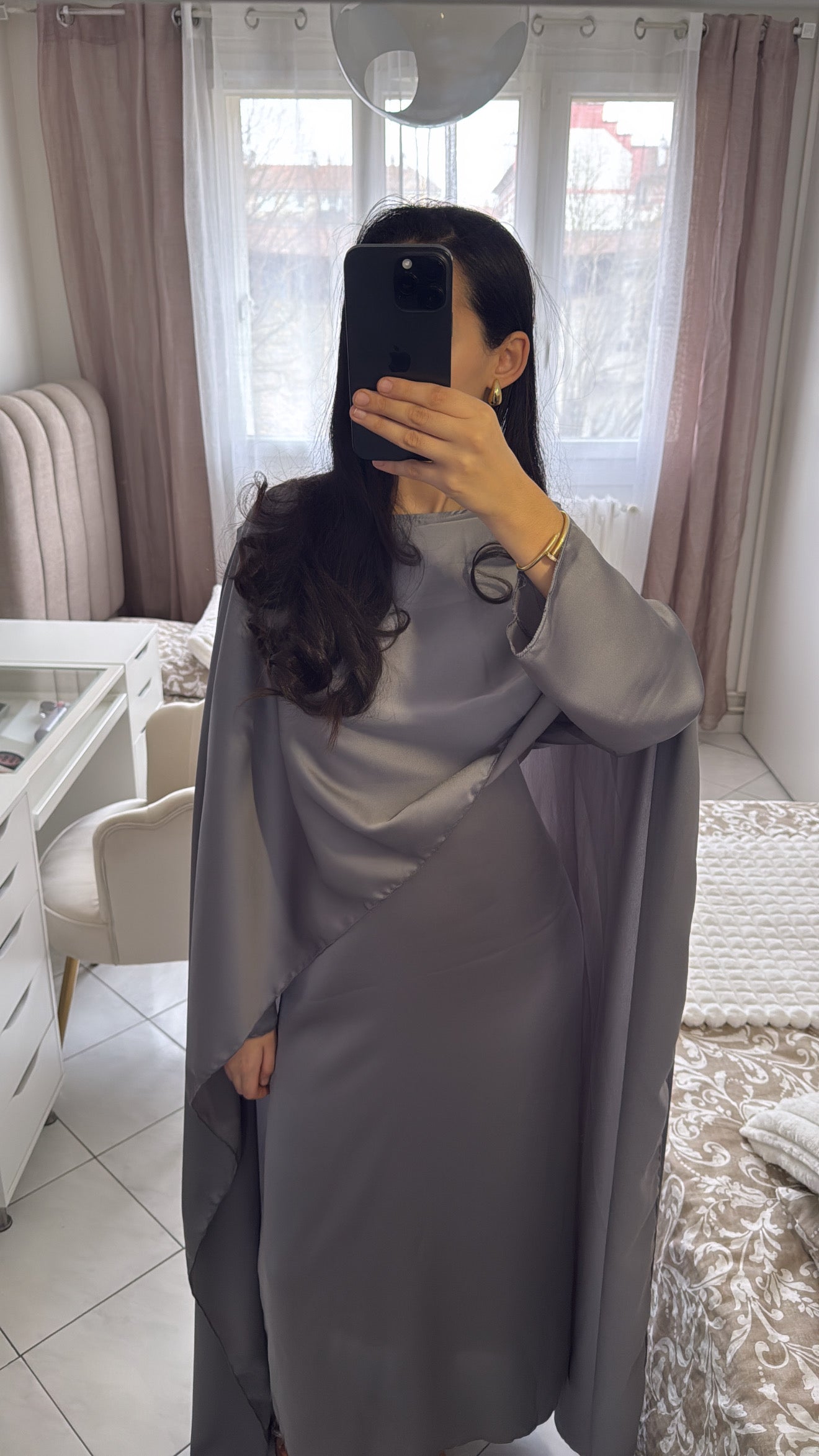 Abaya Jasmine grise