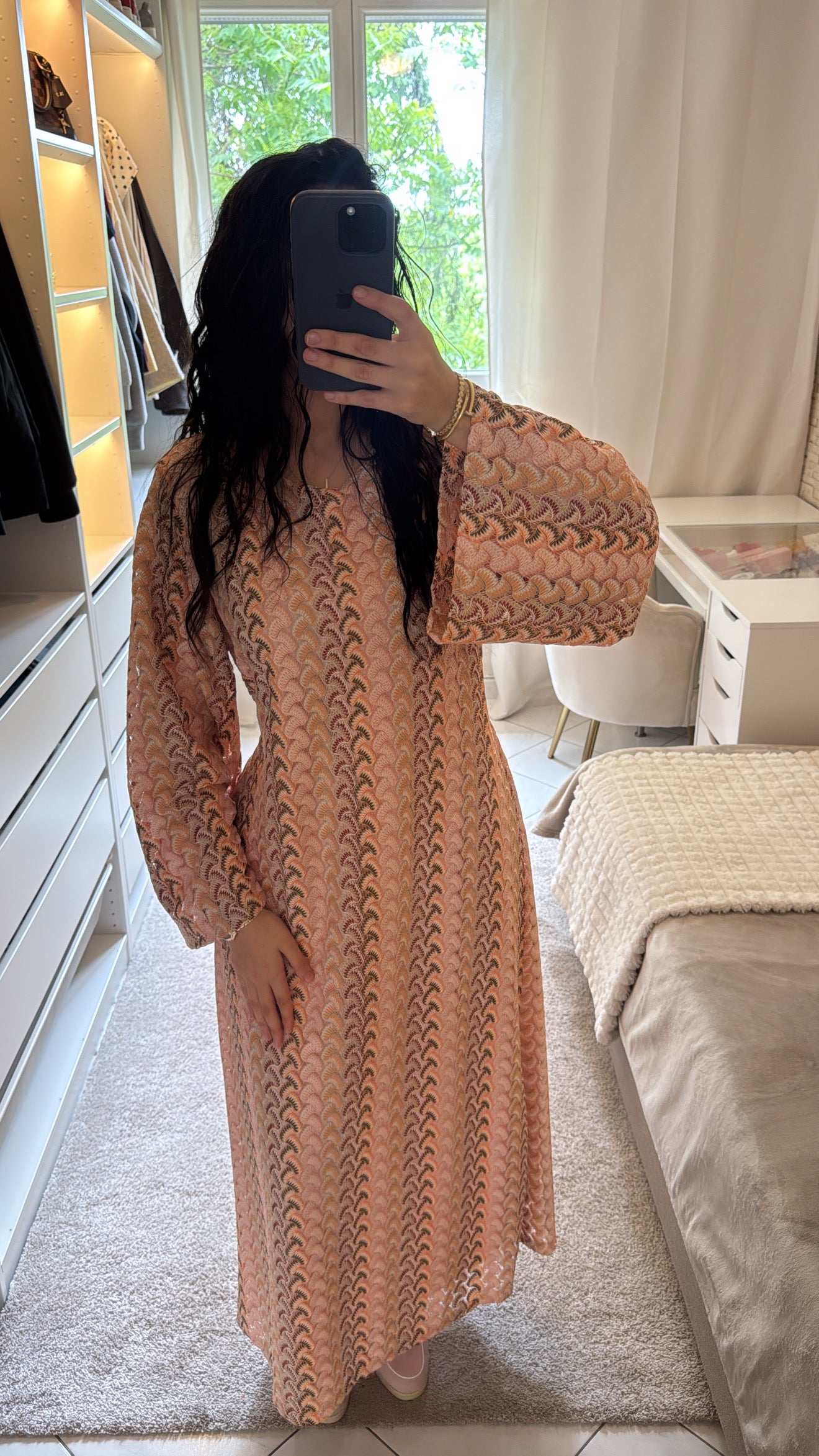 Robe Janna rose saumon