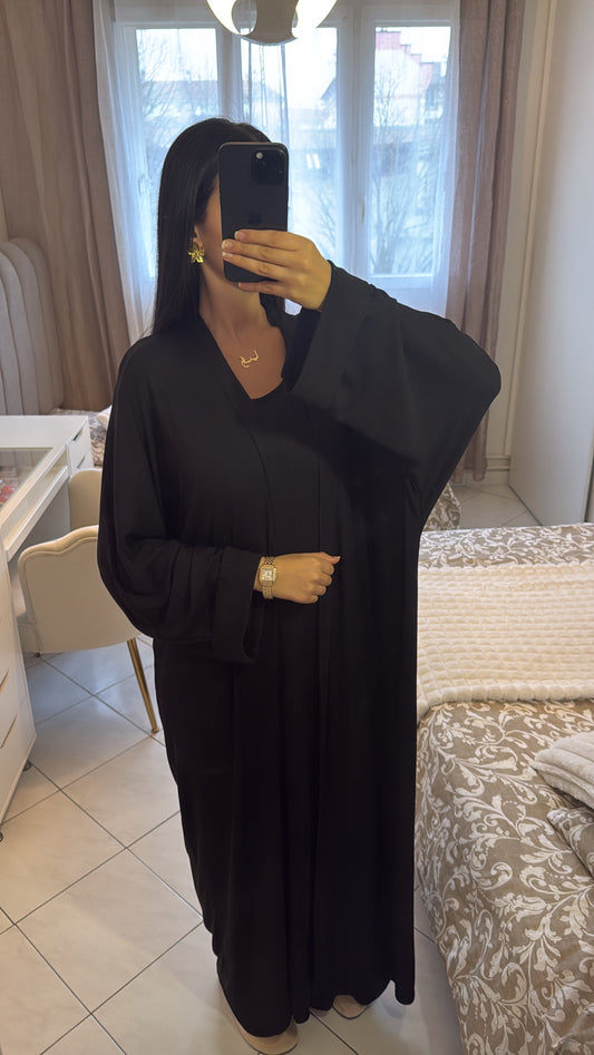 Ensemble kimono deux pièces noir