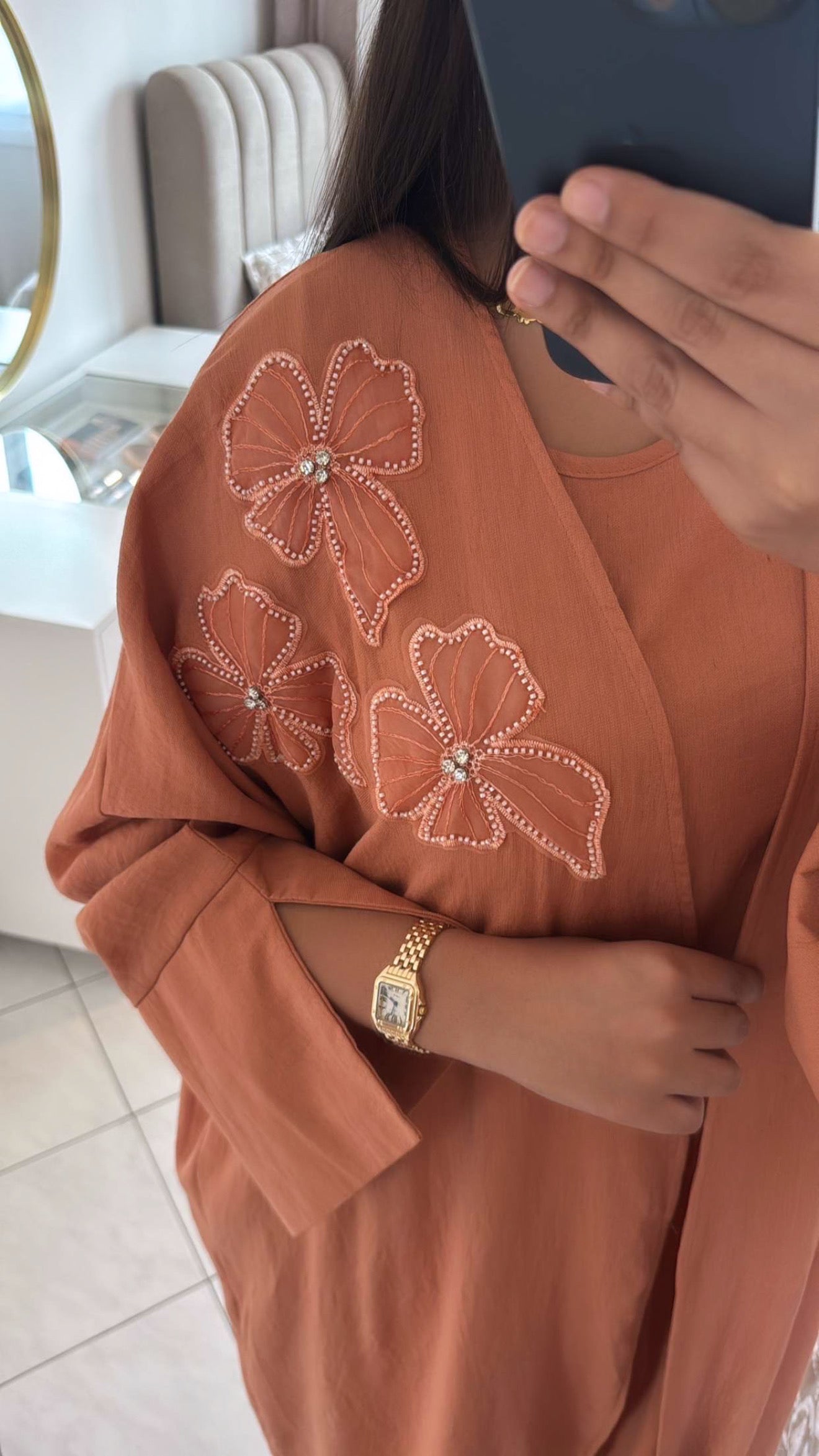 Ensemble kimono alya corail