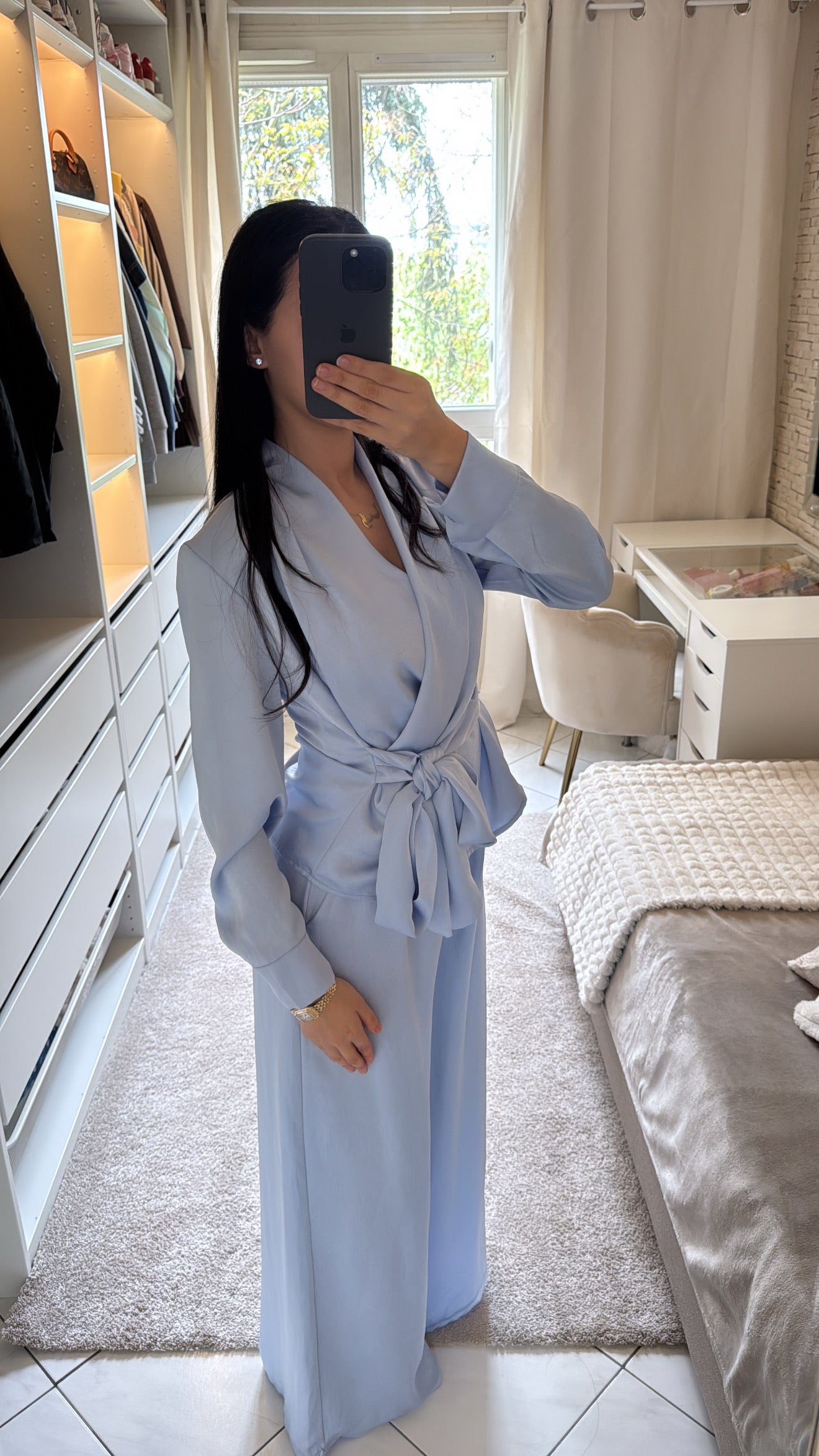 Ensemble nayal bleu ciel