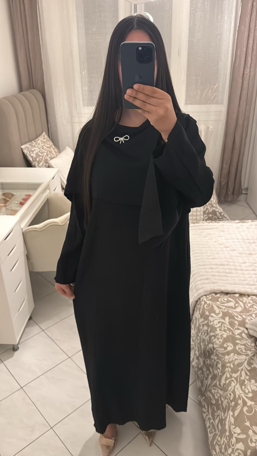 Abaya sana noir