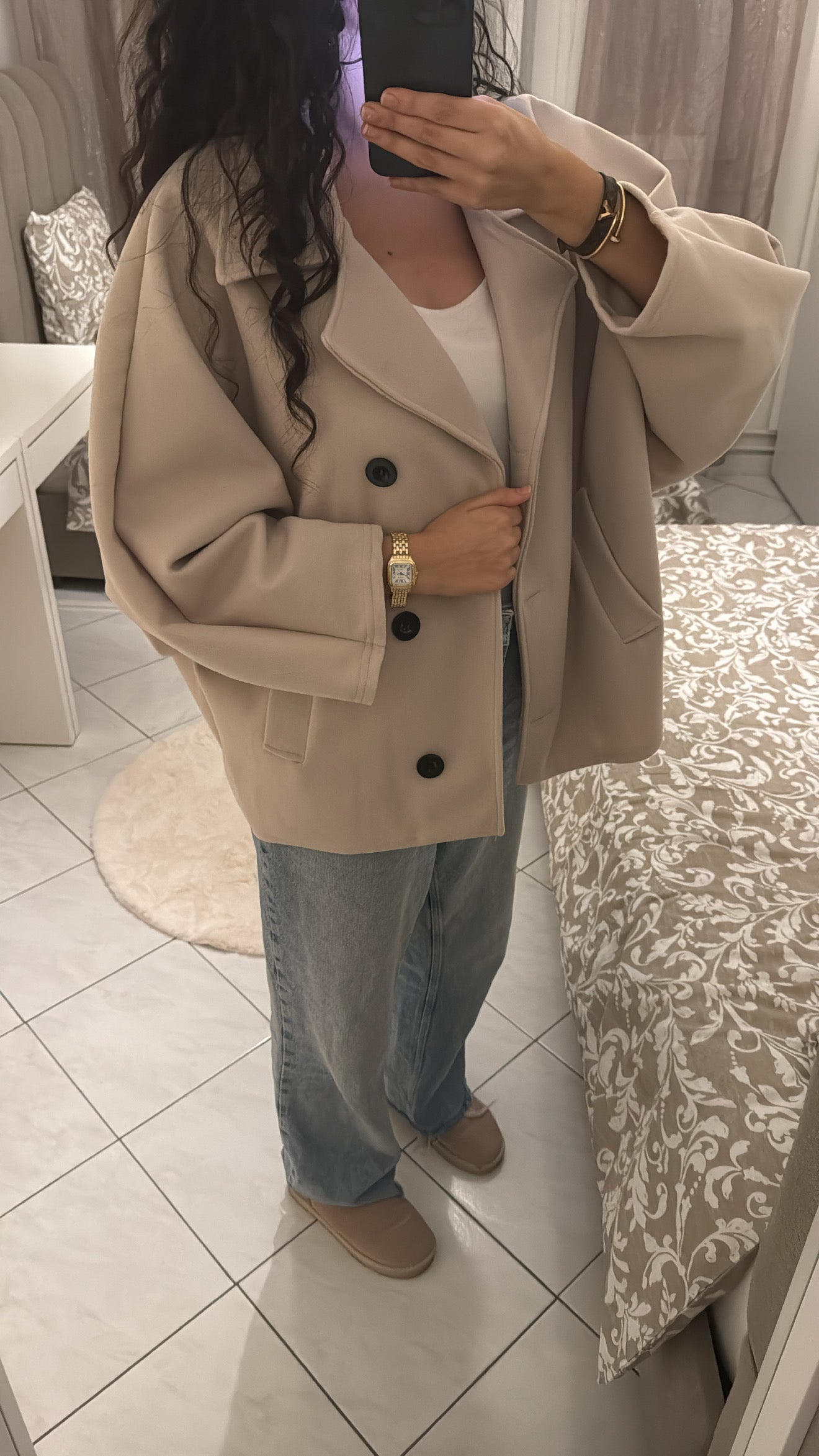 Manteau nora beige