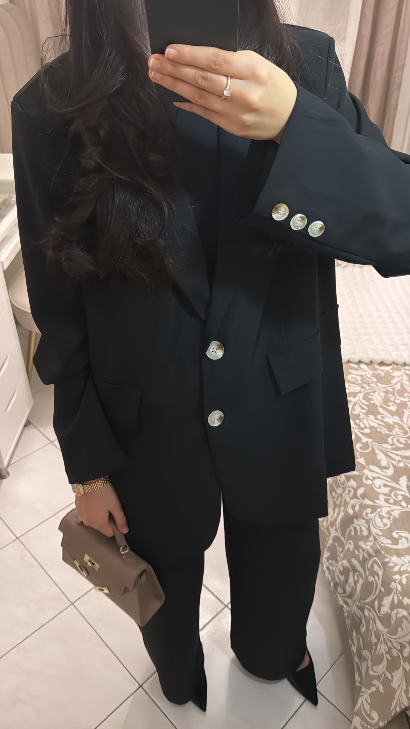 Ensemble blazer noir