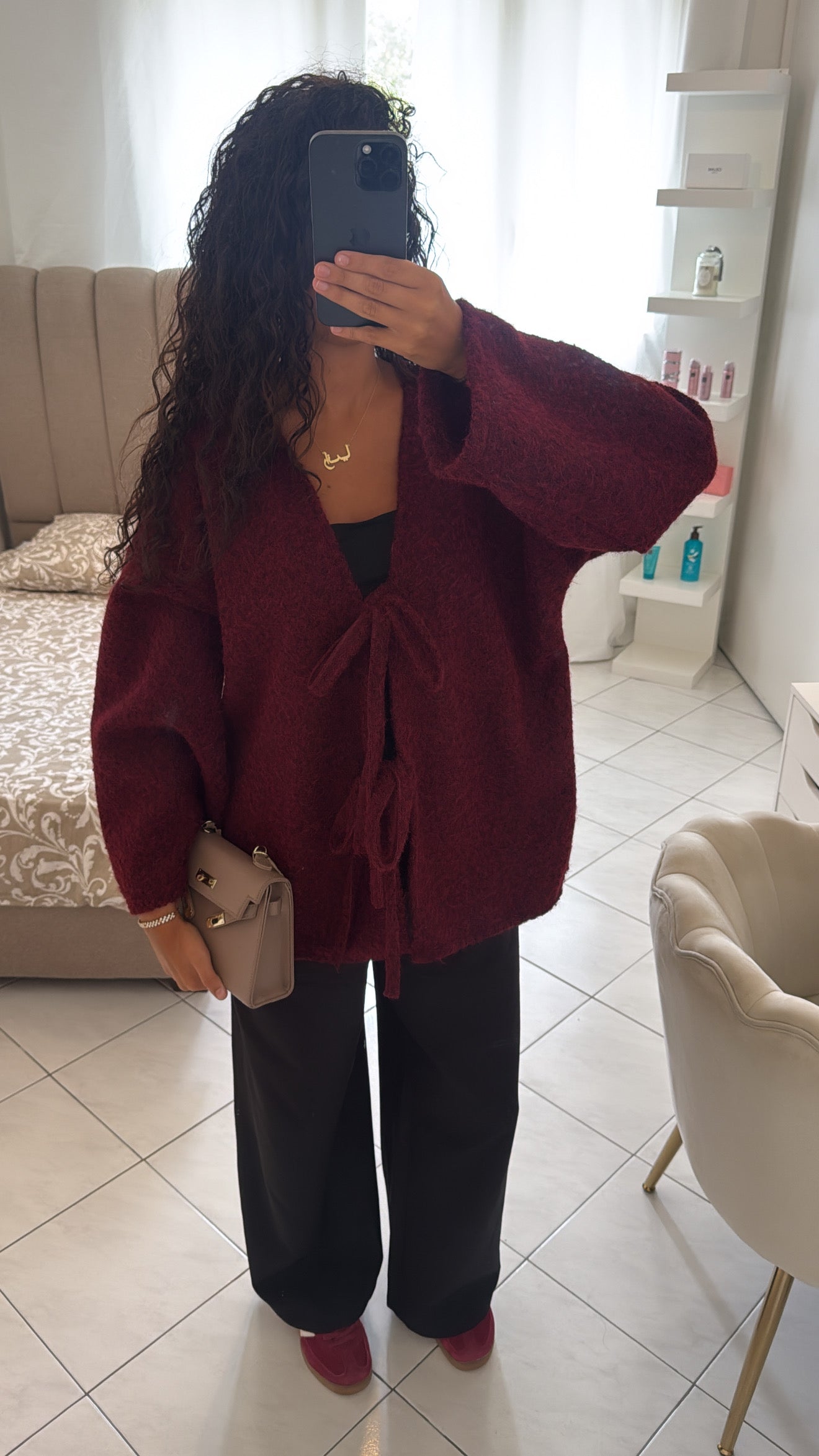 Manteau eyna bordeaux