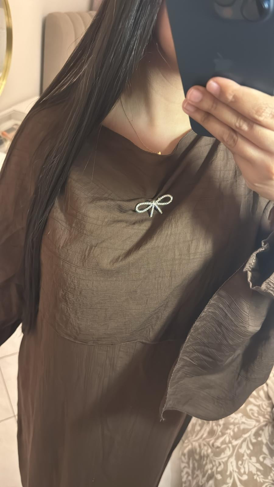 Abaya sana marron
