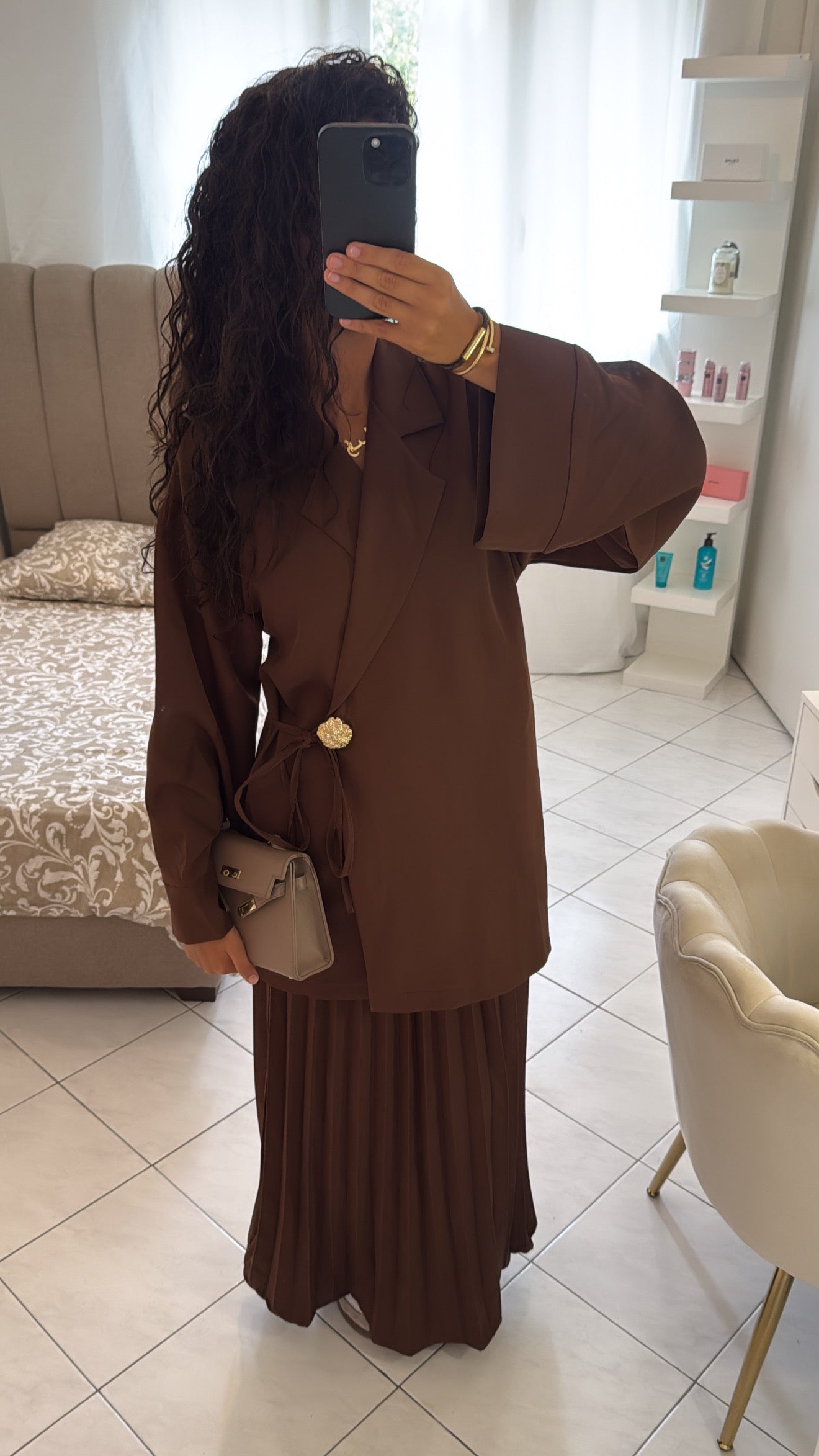 Ensemble nayel marron