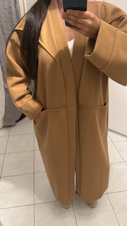 Manteau marron clair