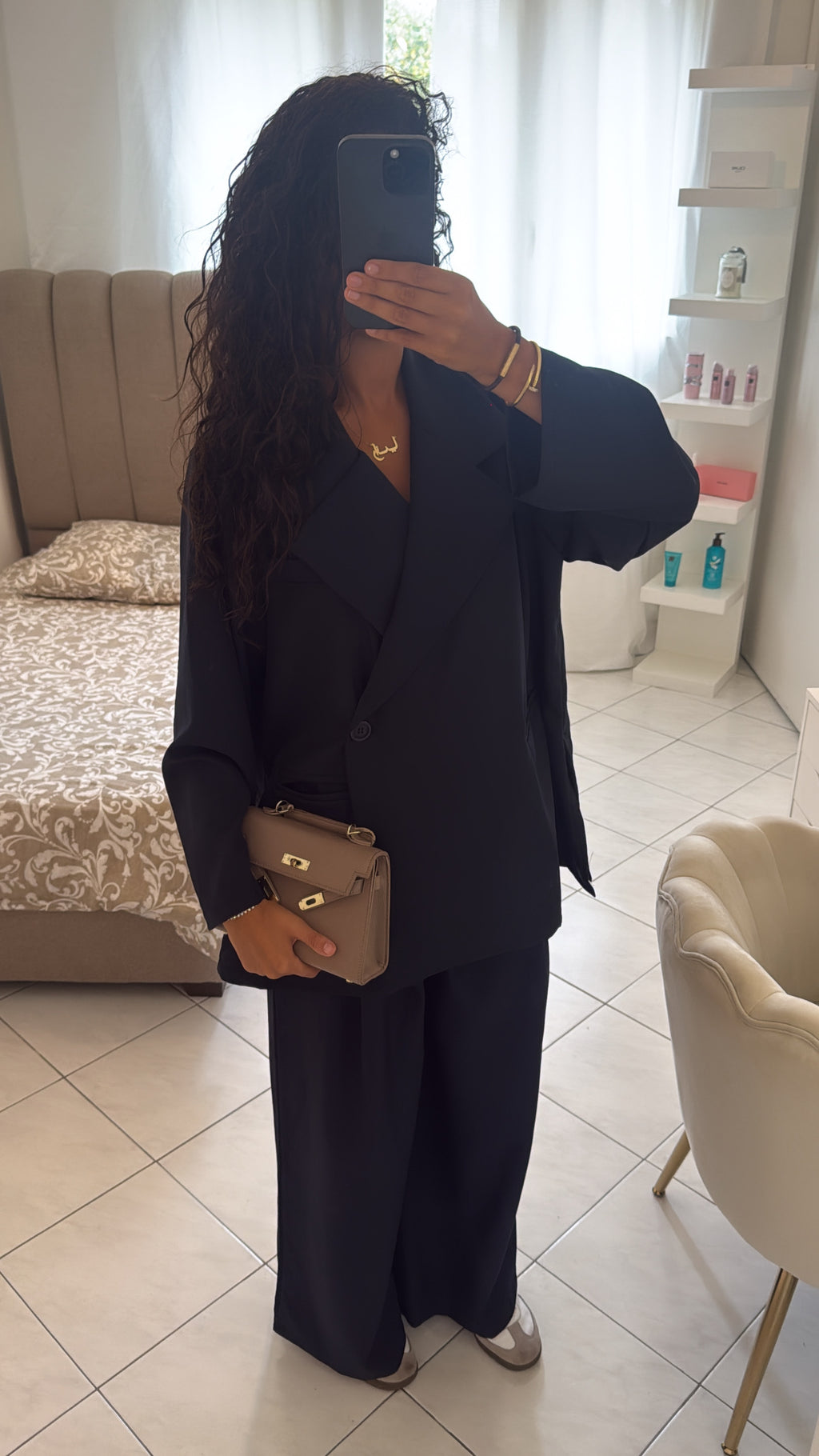 Ensemble blazer bleu marine