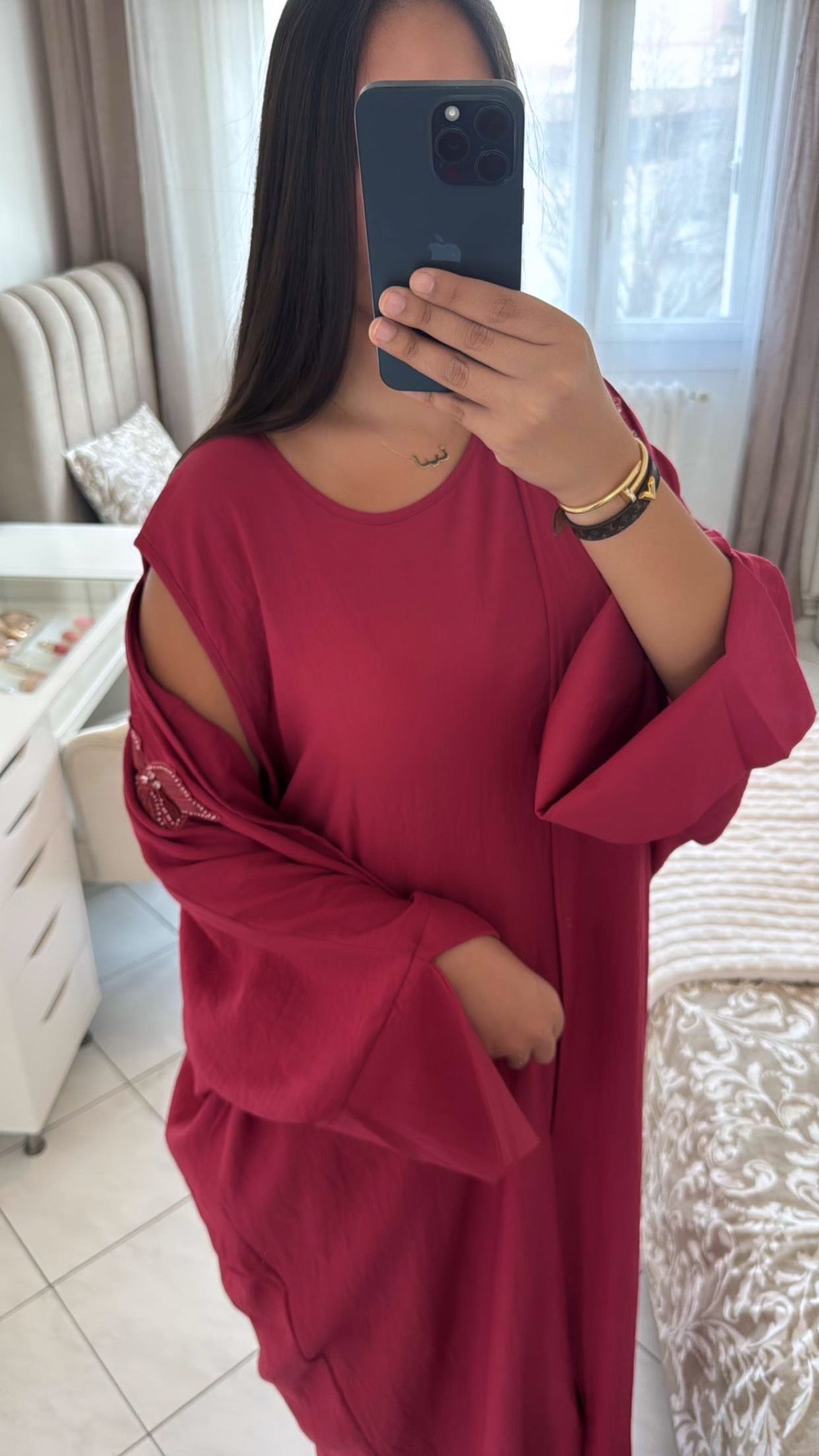 Ensemble kimono alya rouge