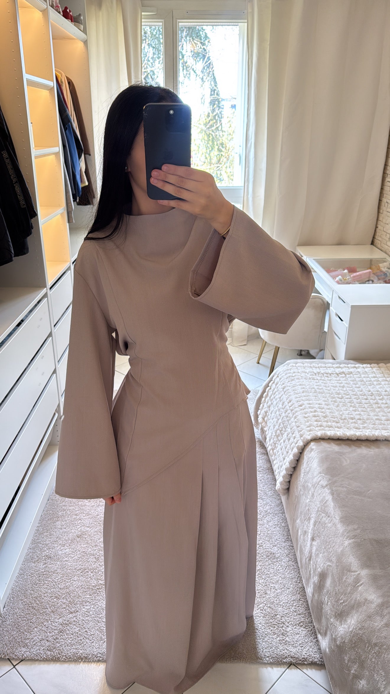 Ensemble layana taupe