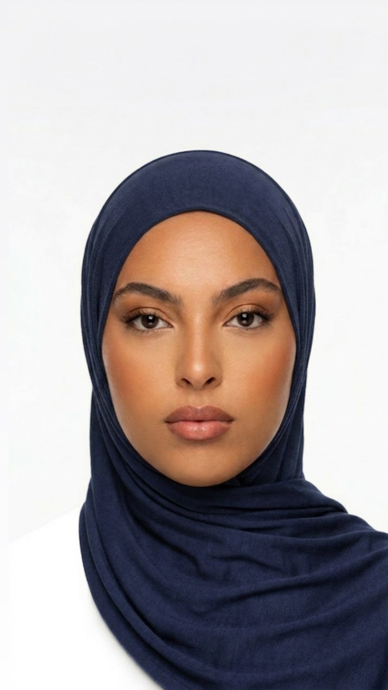 Voile jersey premium bleu nuit