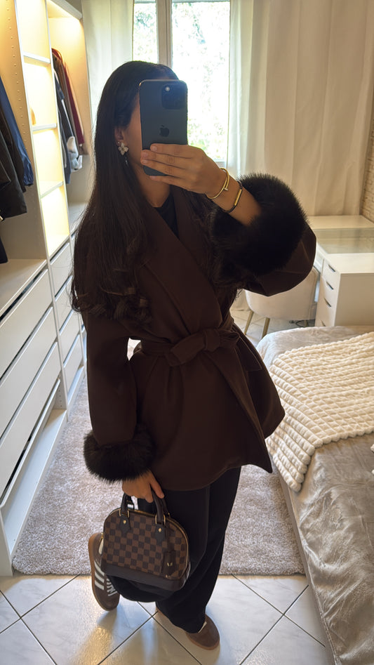 Manteau Sophia marron