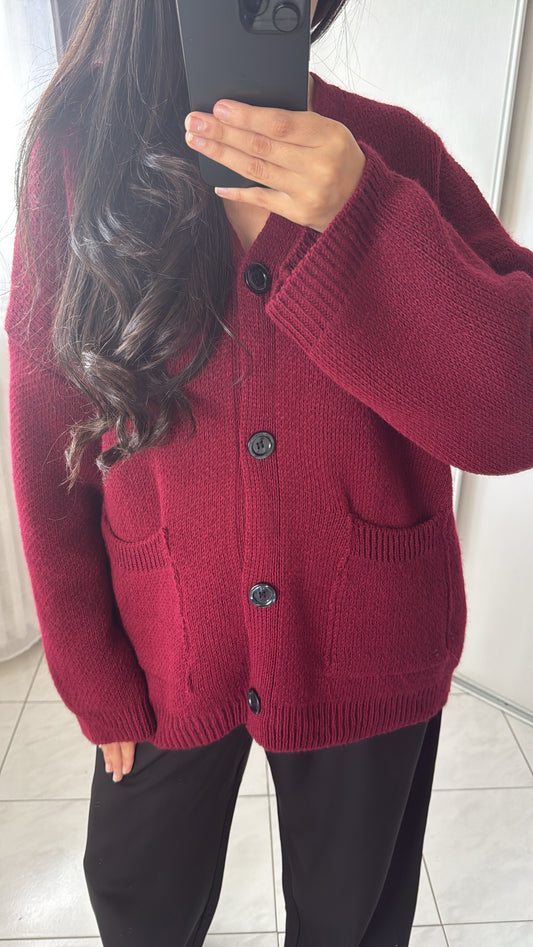 Cardigan bordeaux