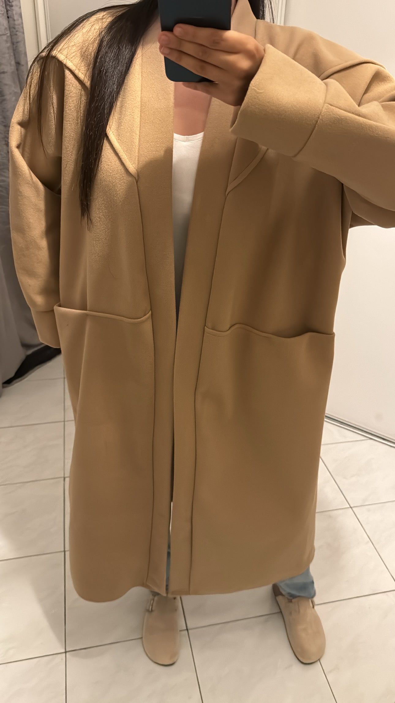 Manteau beige foncé