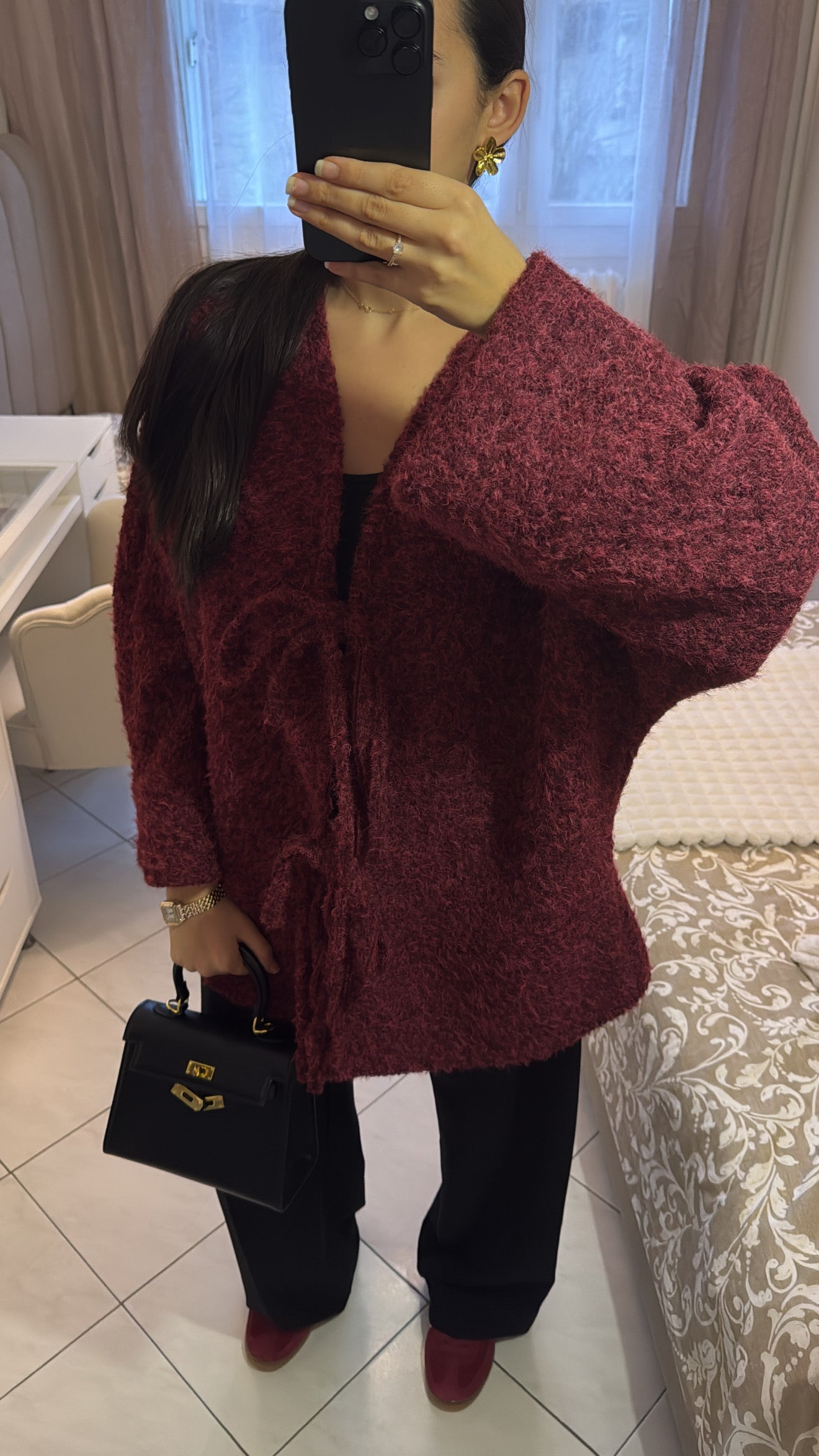 Manteau eyna bordeaux