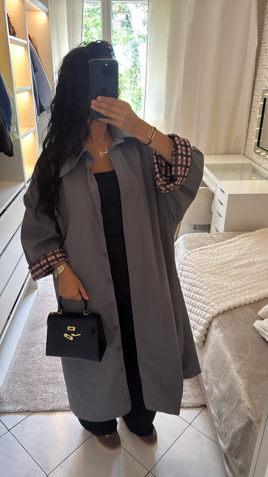 Veste imperméable grise