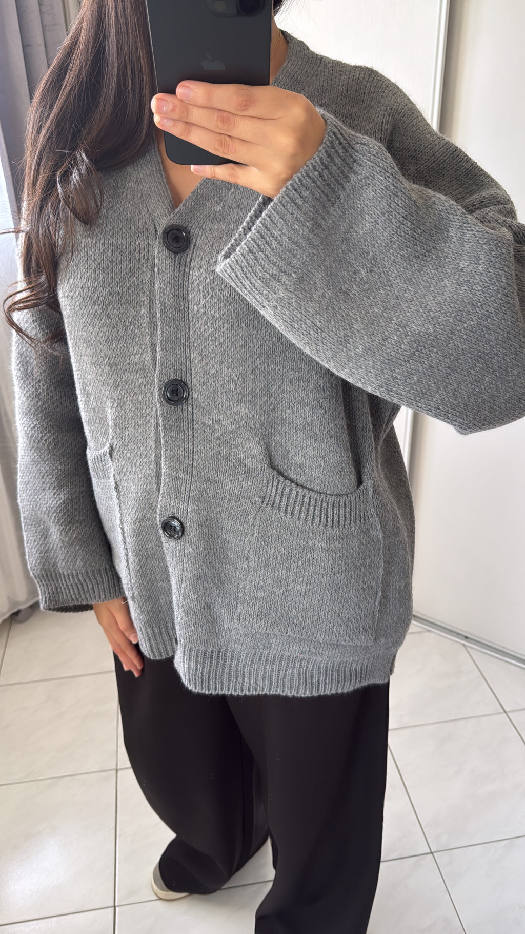 Cardigan gris