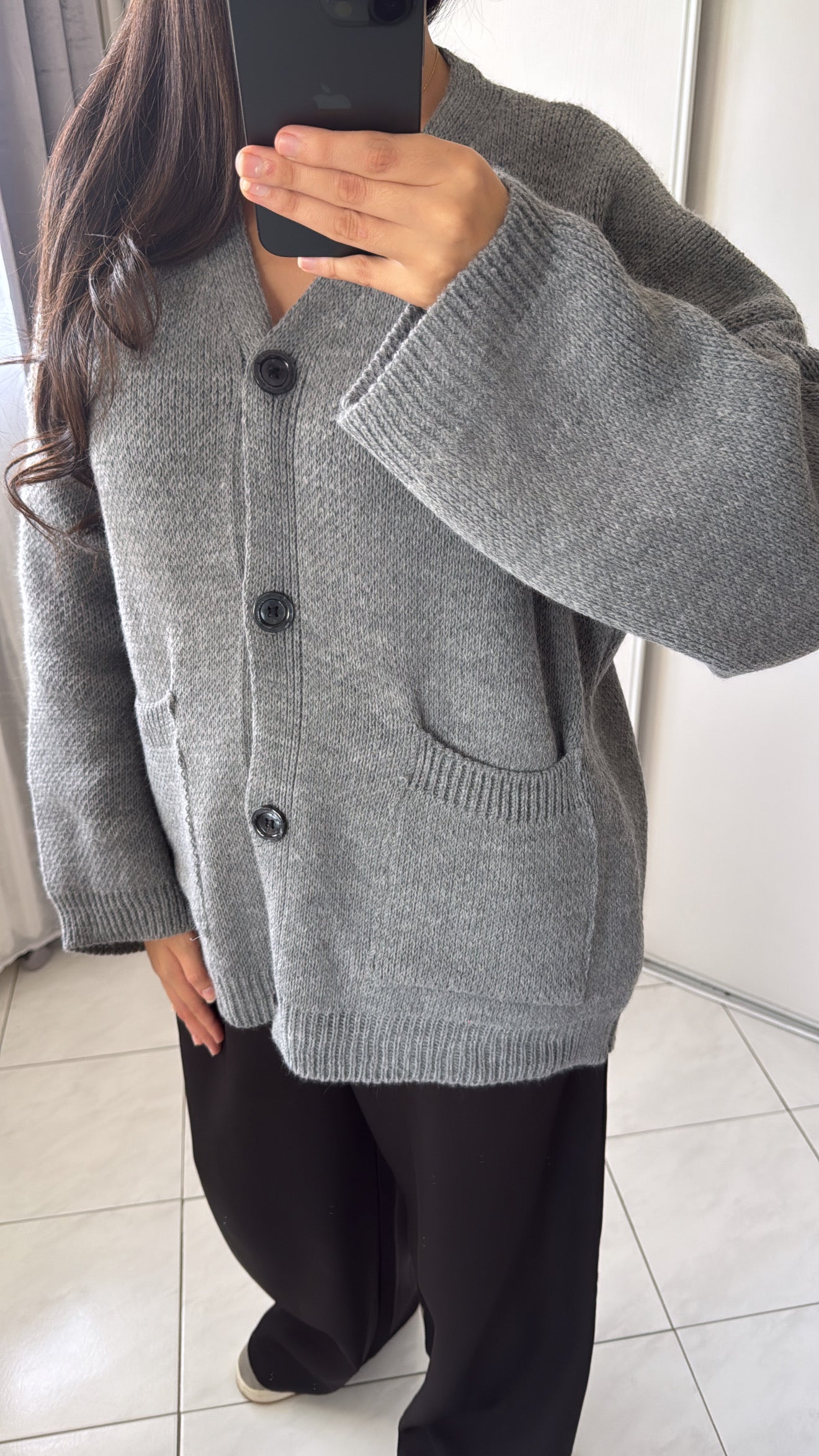 Cardigan gris