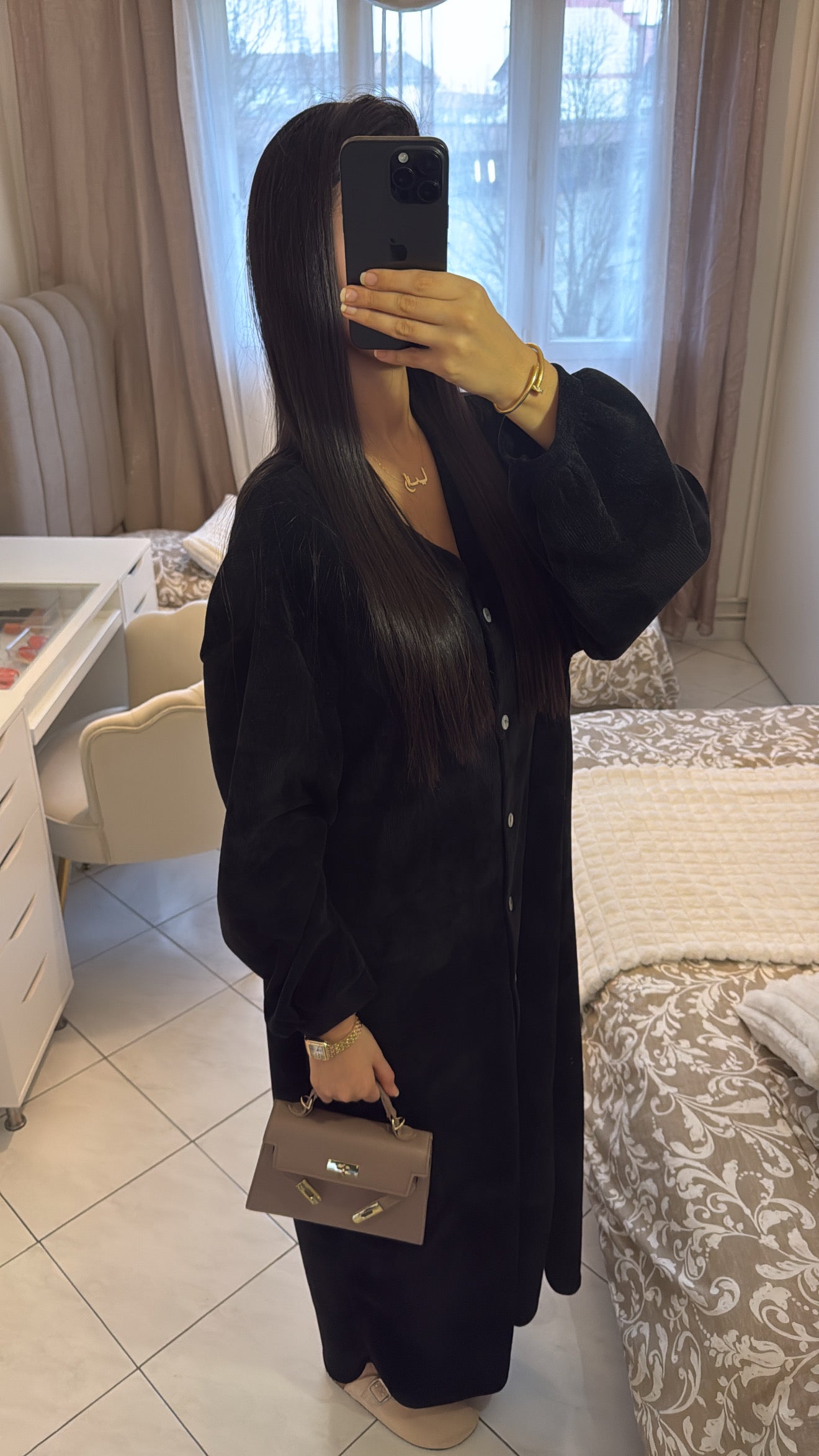 Robe longue noir