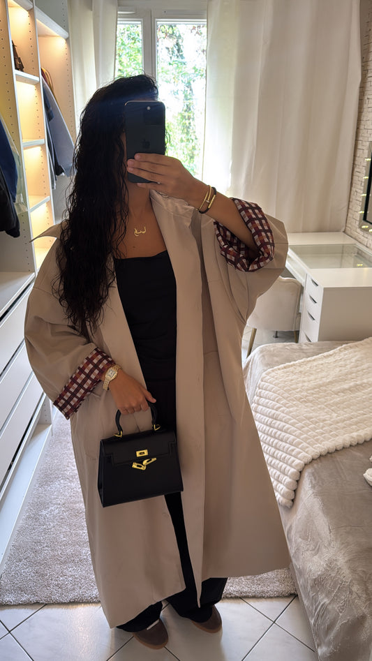 Veste imperméable beige