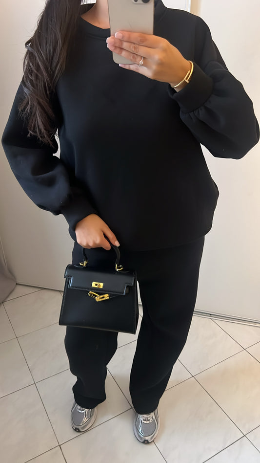 Ensemble jogging noir