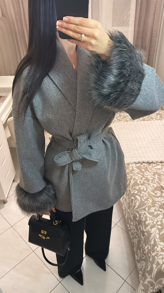 Manteau sophia gris