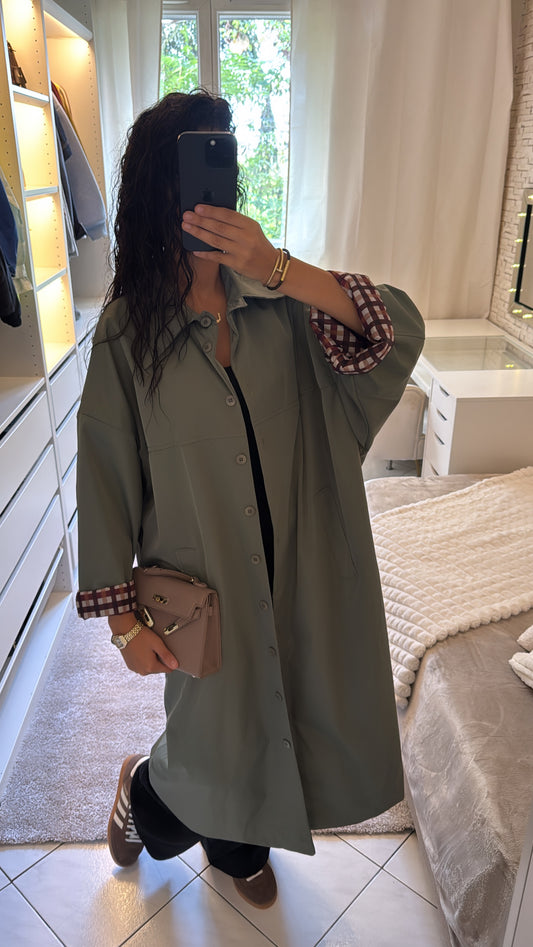 Veste imperméable kaki
