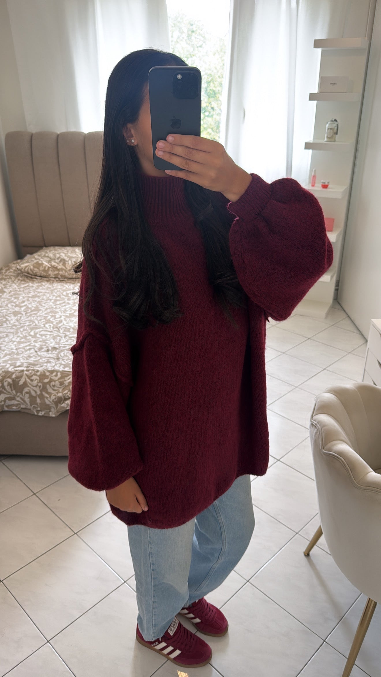 Pull bordeaux