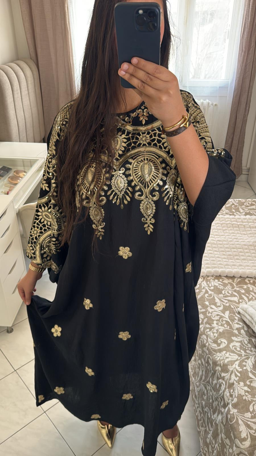 Abaya marwa noir