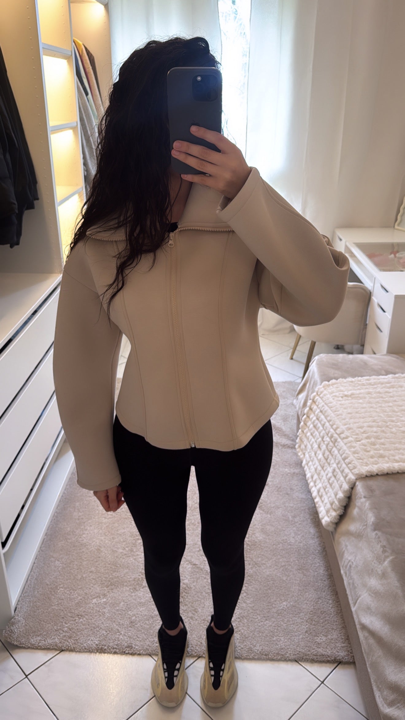 Veste Néoprène beige