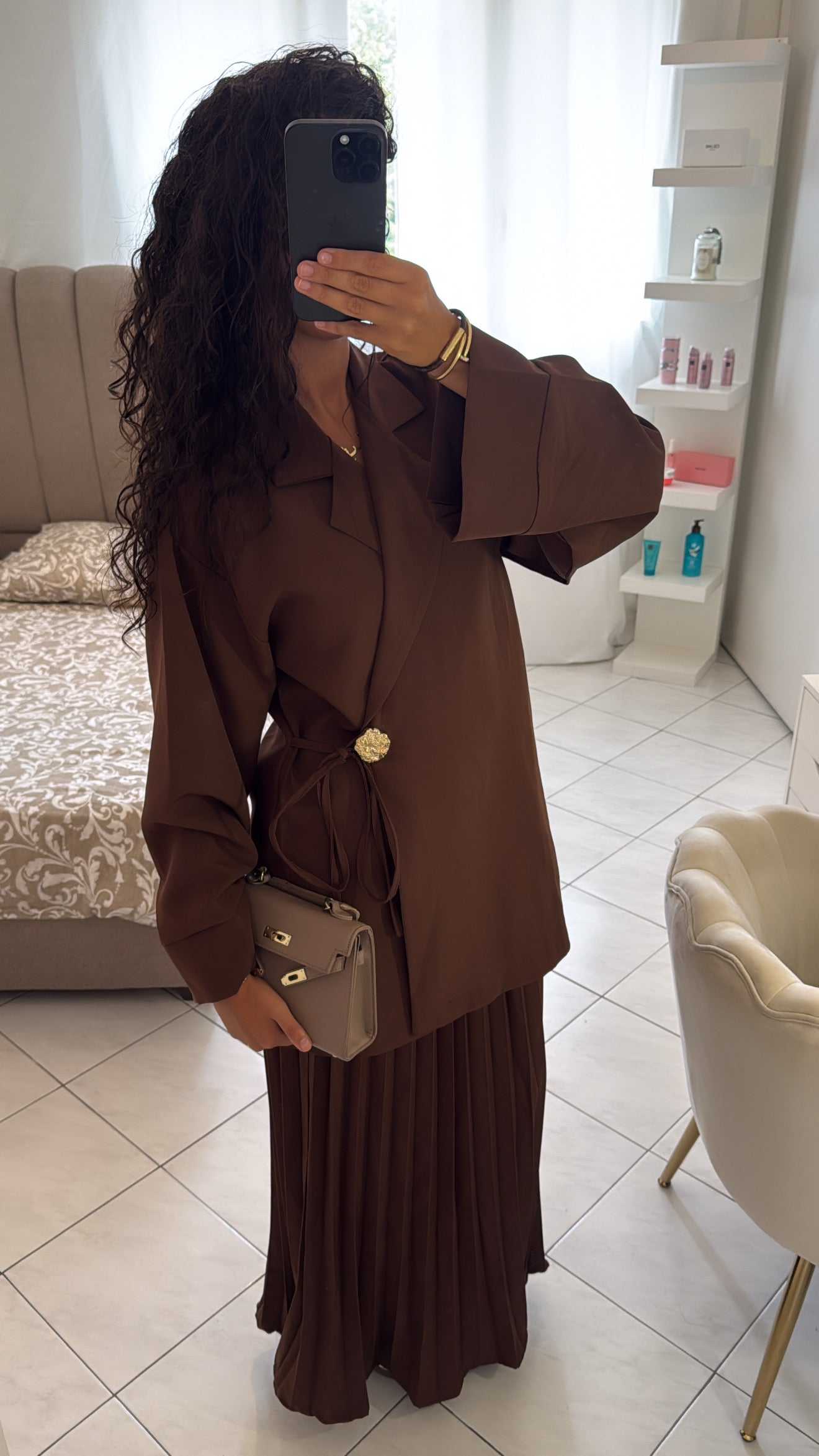 Ensemble nayel marron
