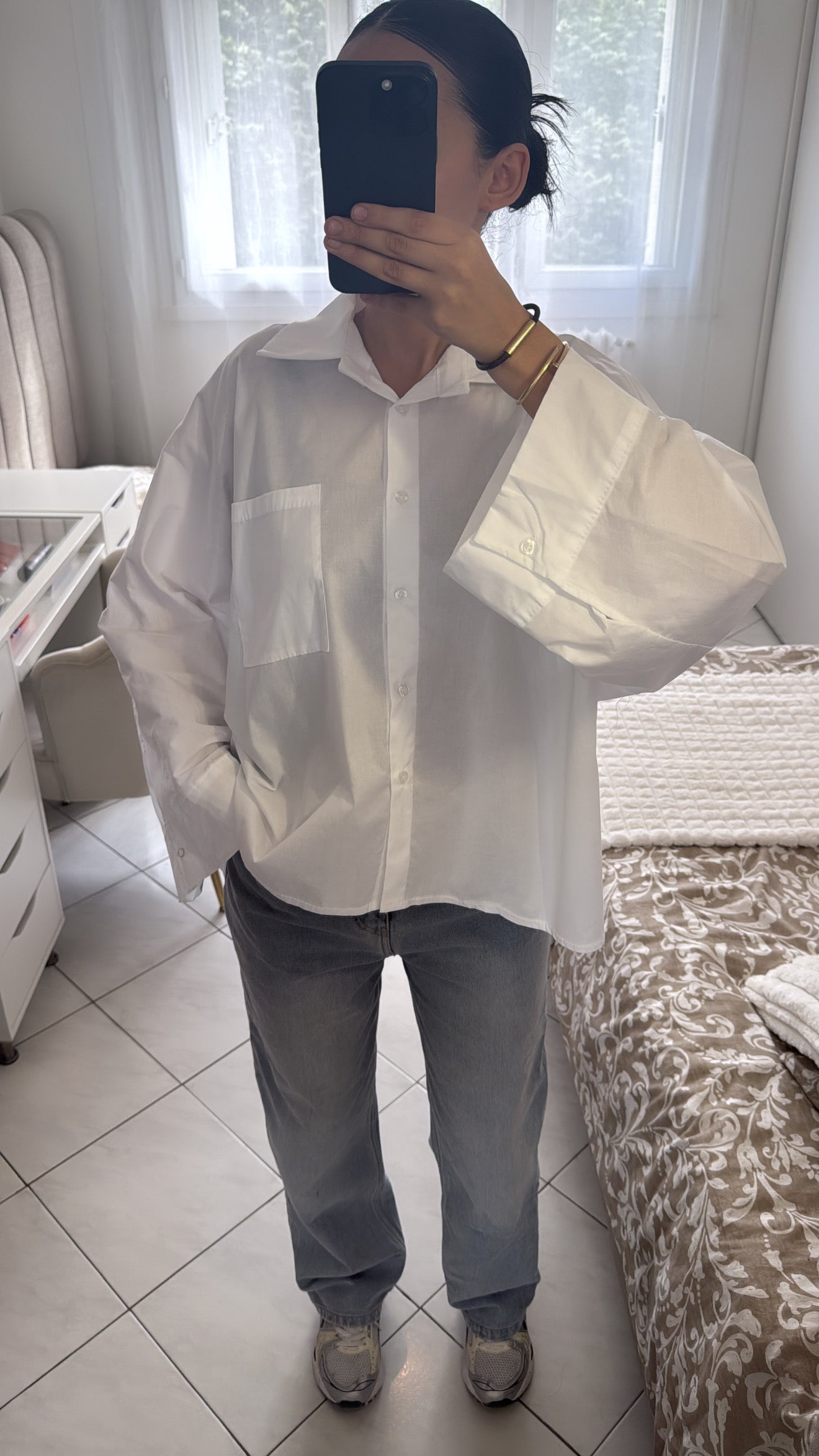 Chemise large blanche