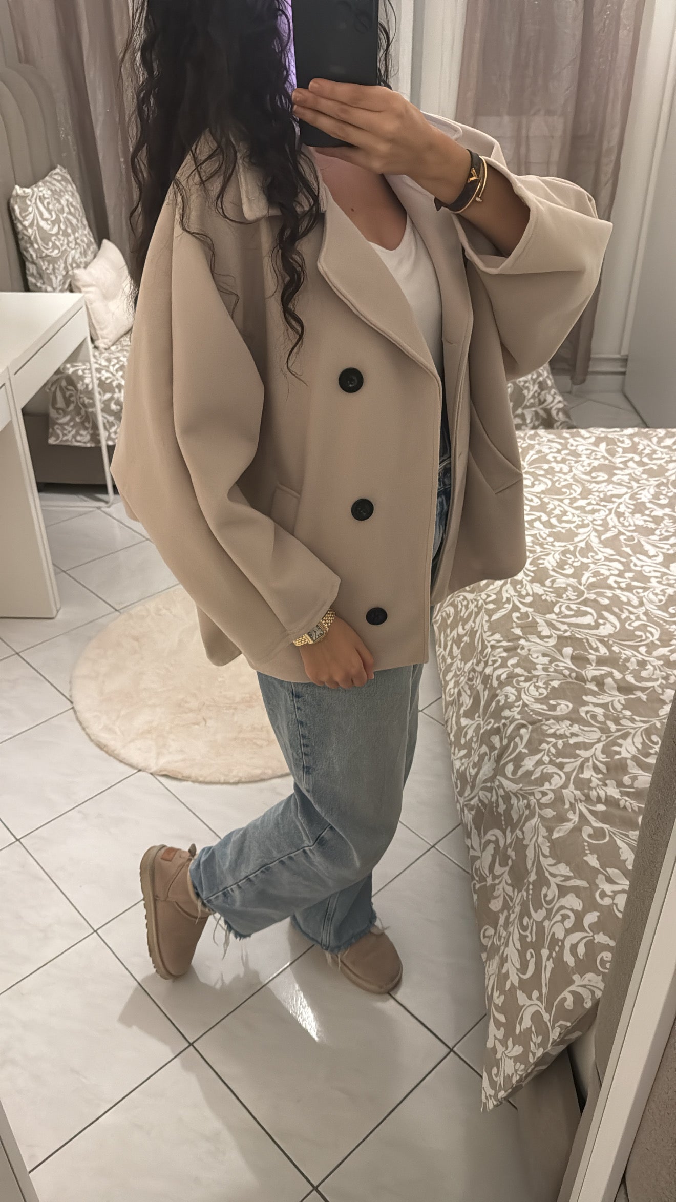 Manteau nora beige