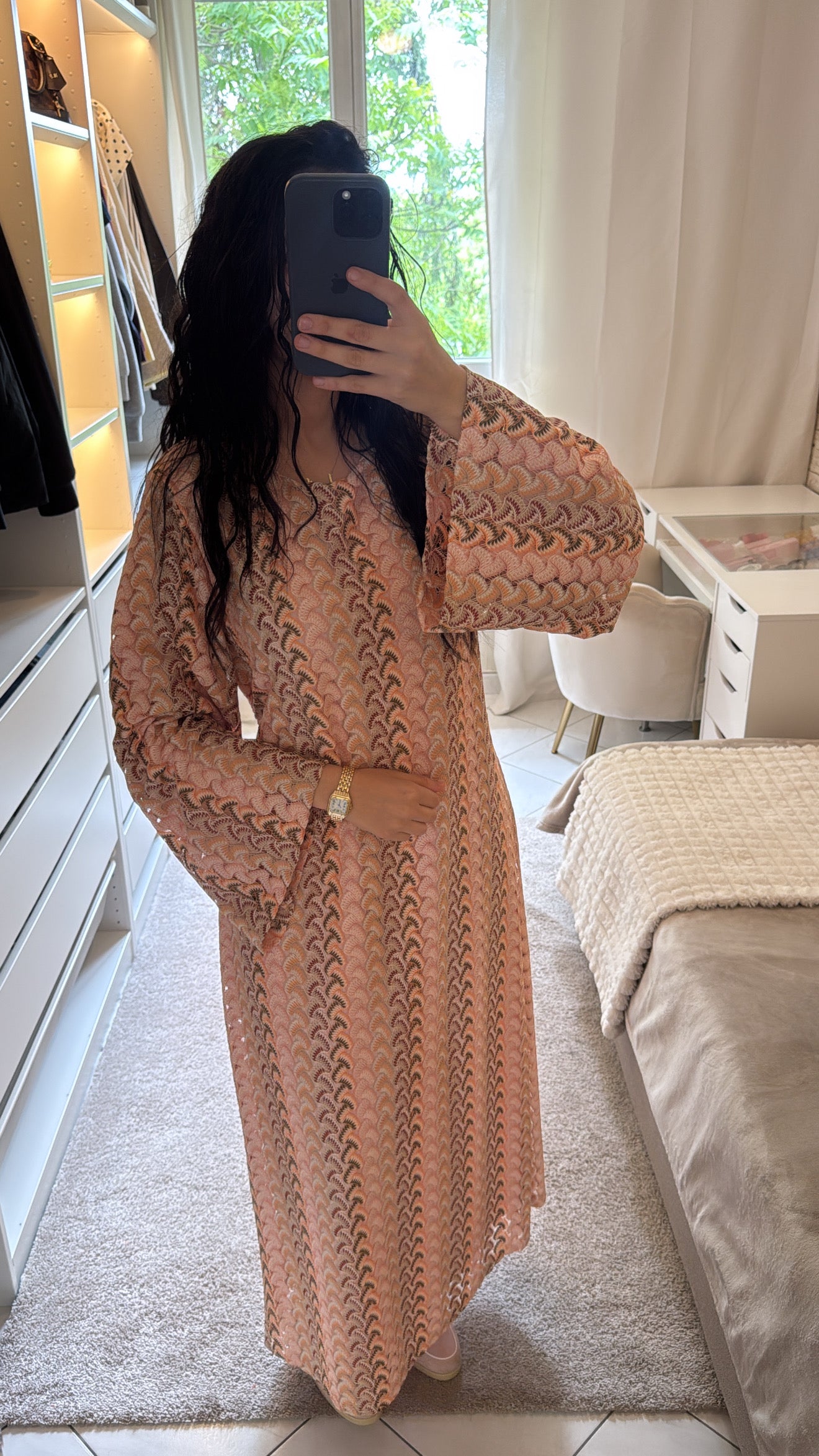 Robe Janna rose saumon