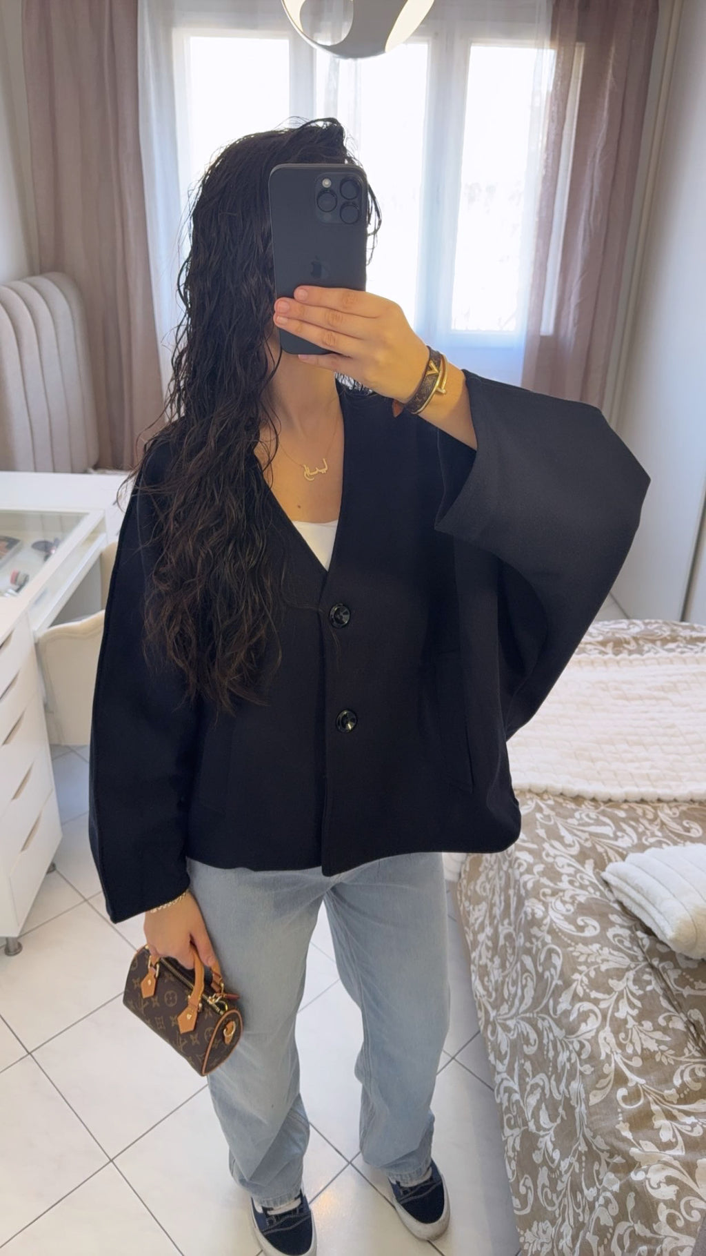 Veste safya bleu nuit