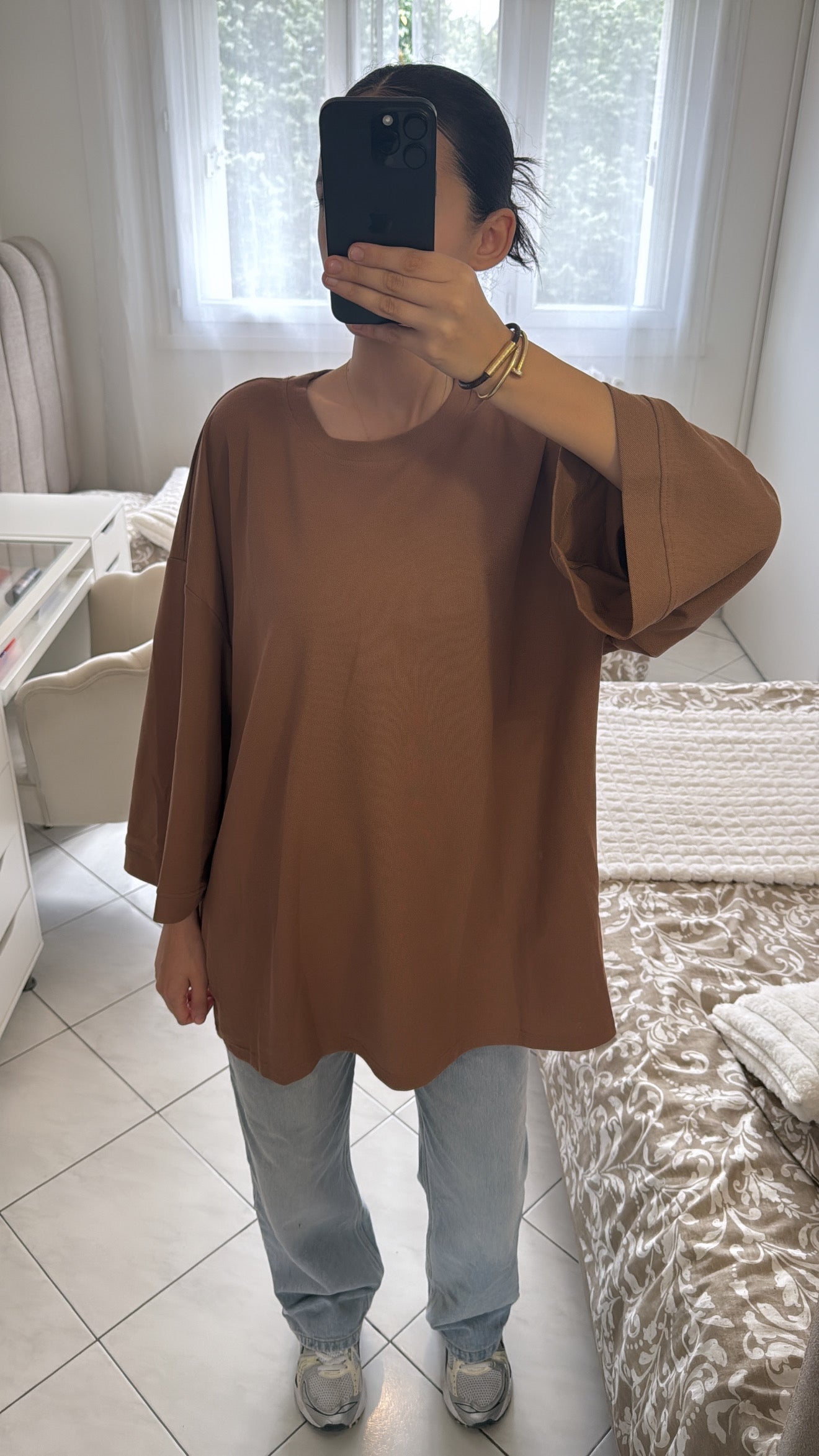 T-shirt marron