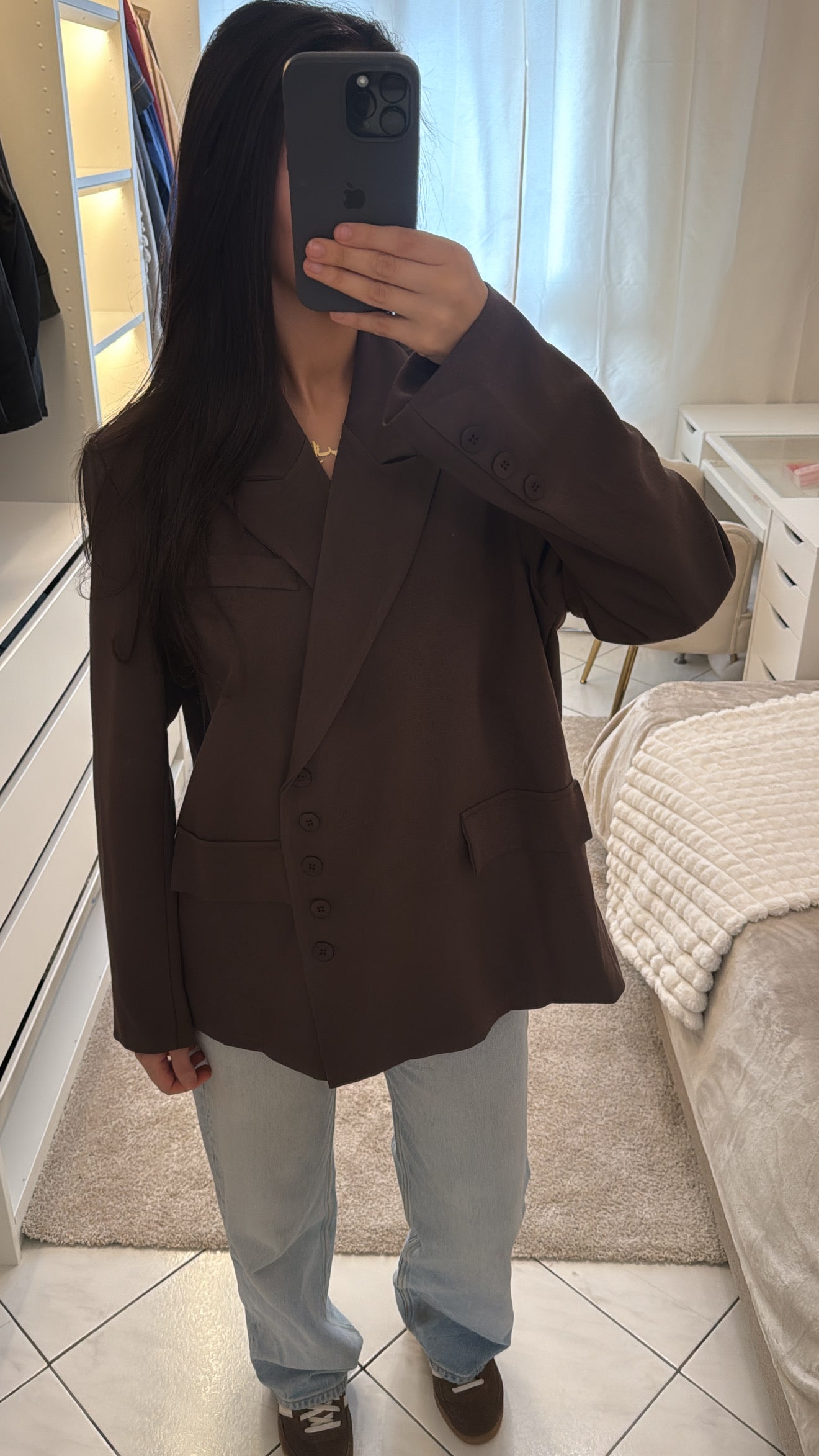 Blazer arynaa marron