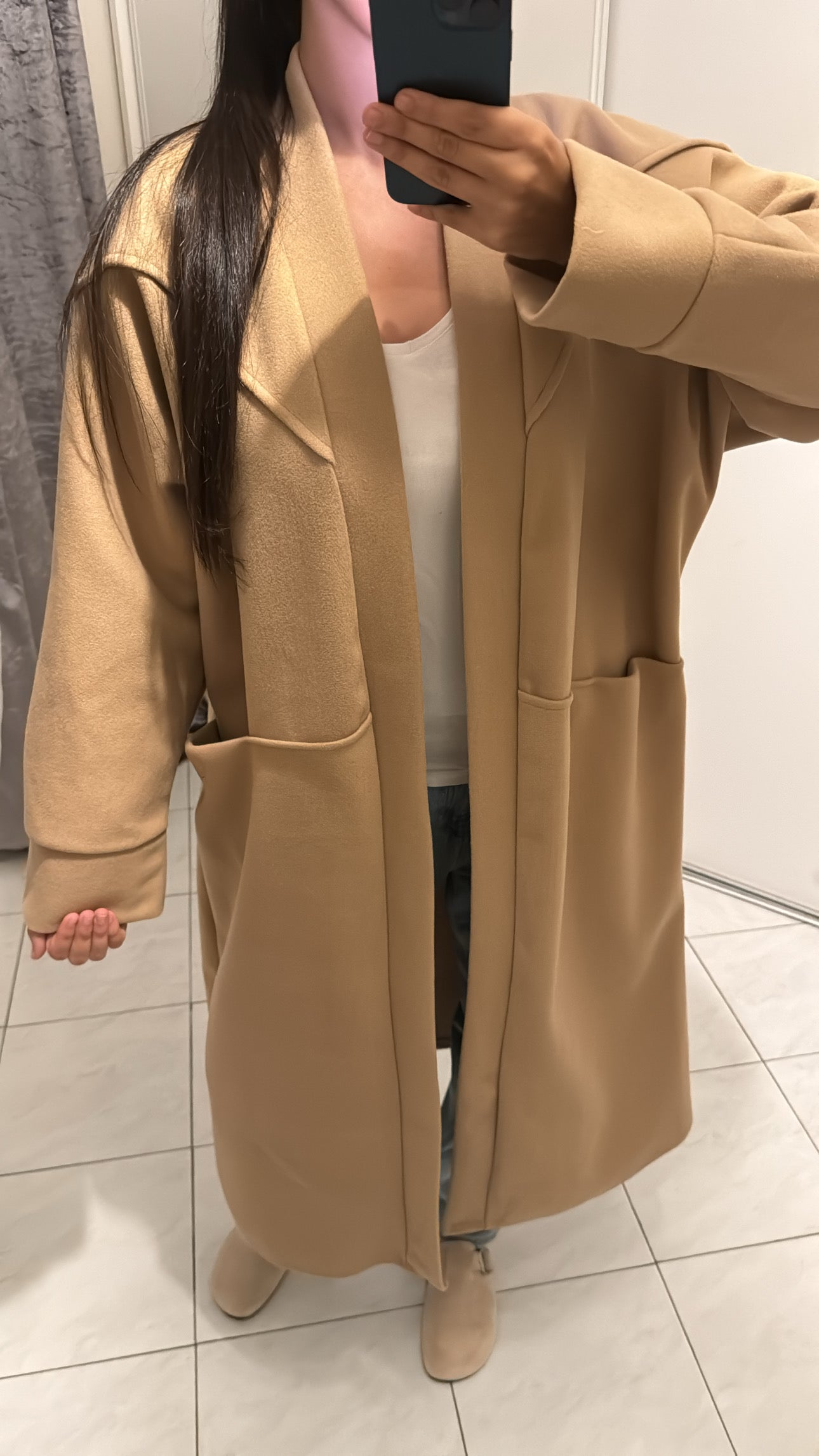 Manteau beige foncé