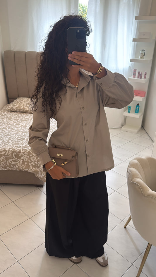 Chemise taupe