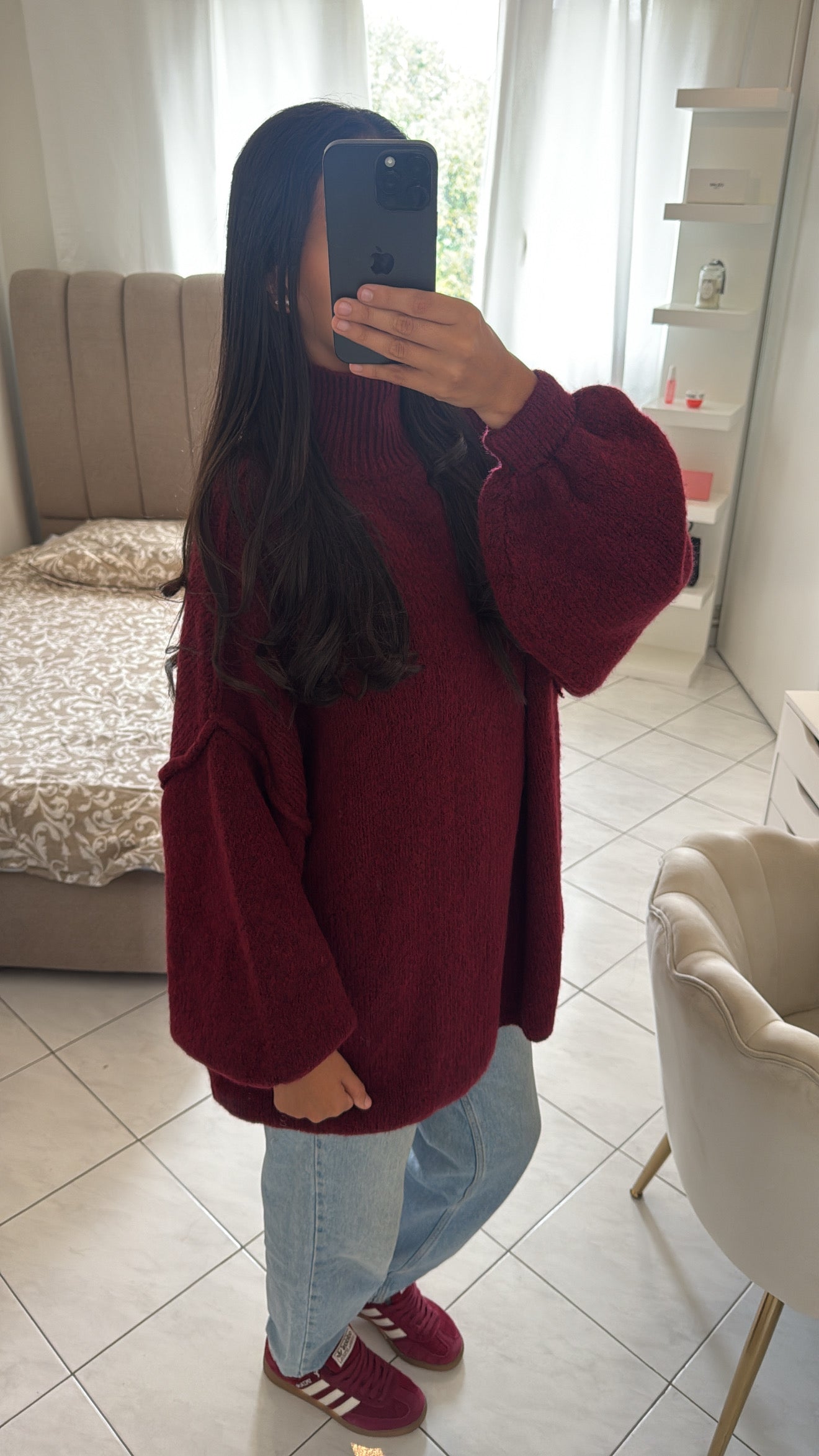 Pull bordeaux