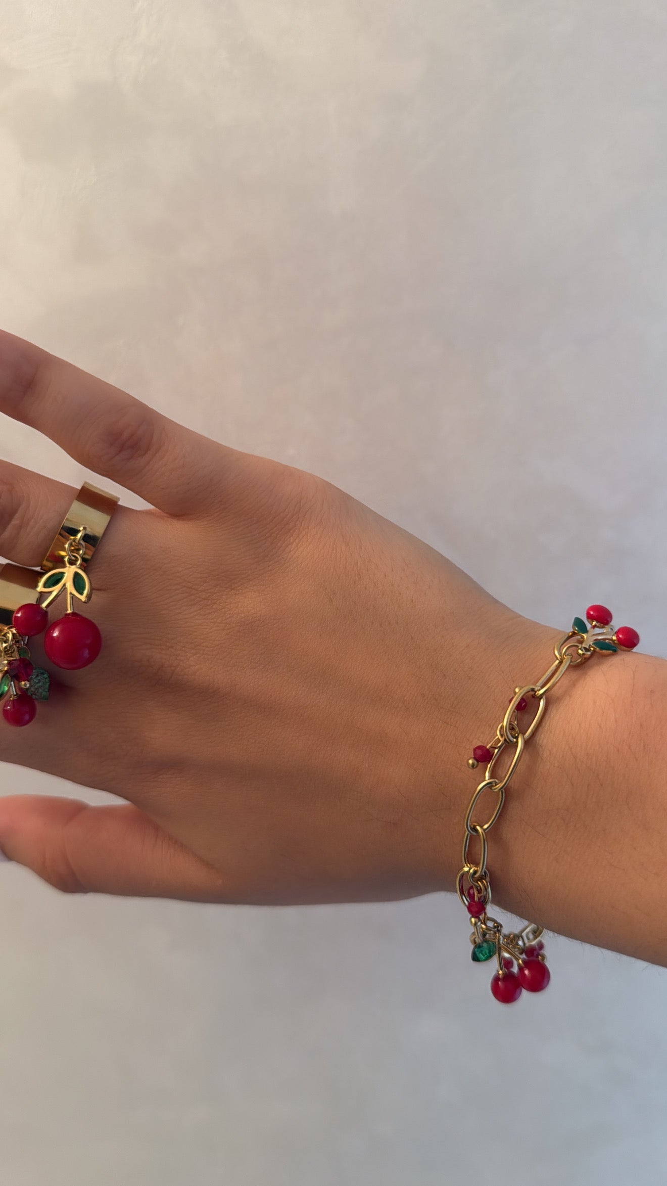 Bracelet cerise