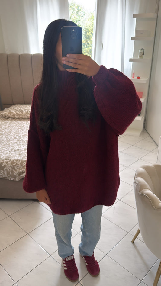 Pull bordeaux