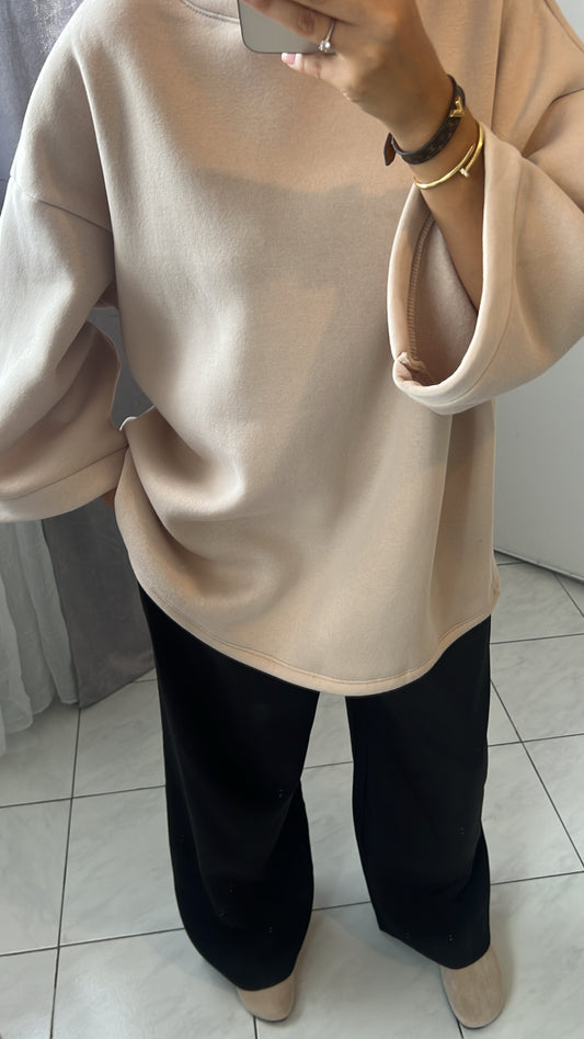 T-shirt épais beige