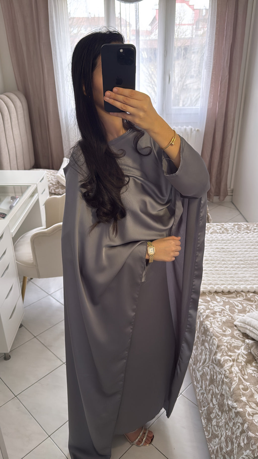 Abaya Jasmine grise