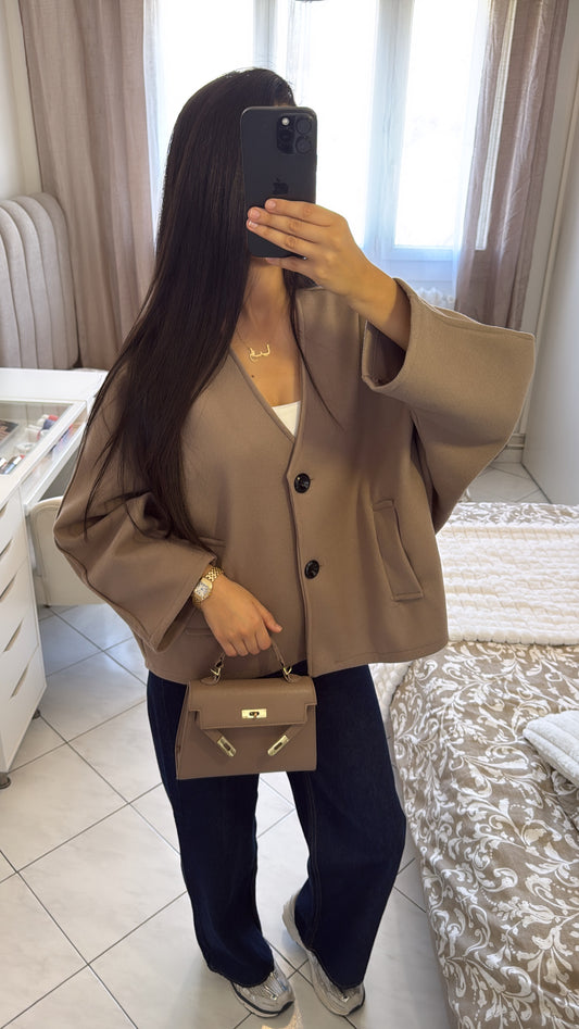 Veste safya taupe